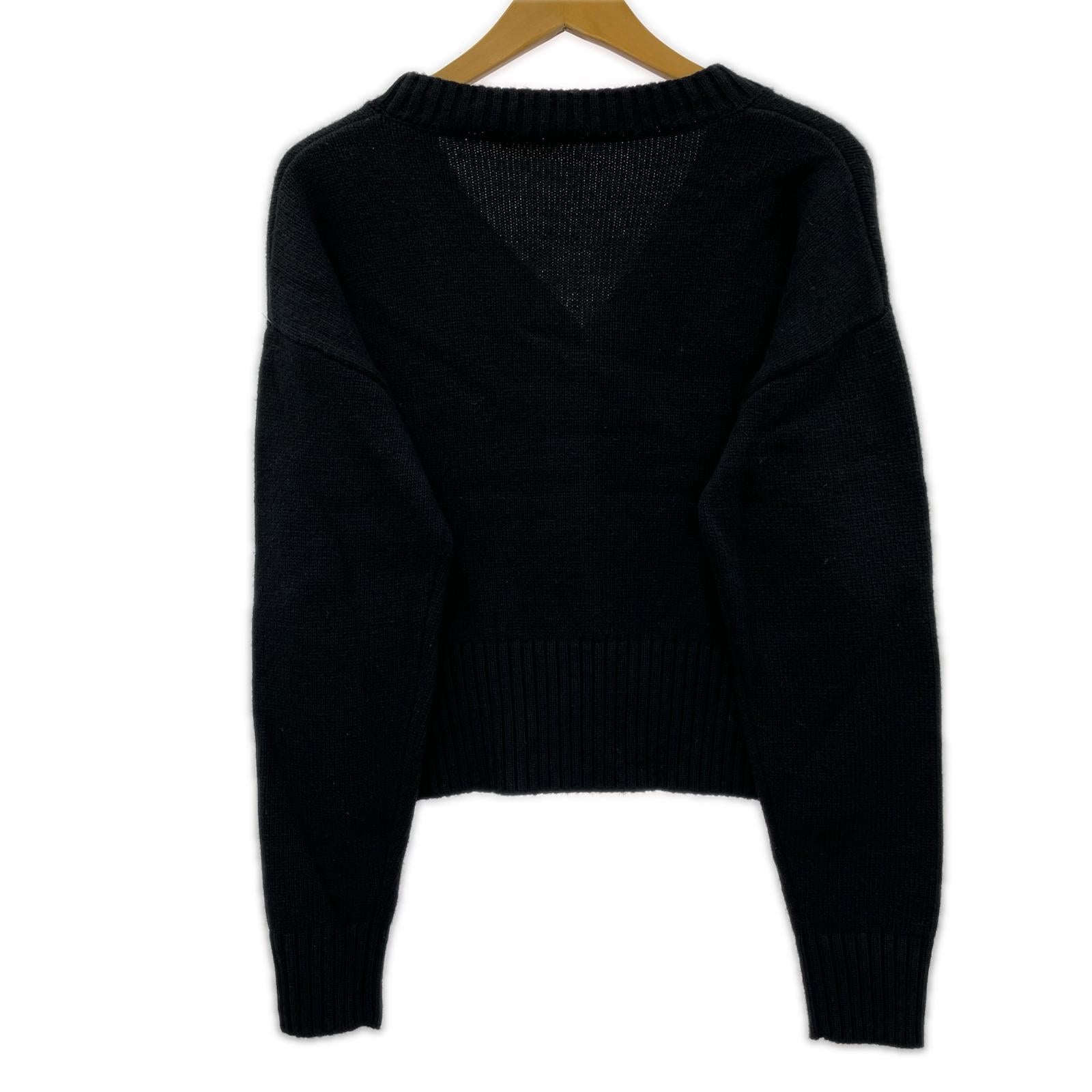 カーディガン MARNI KIDS ｸﾛｯﾌﾟﾄﾞｳｰﾙｶｰﾃﾞｨｶﾞﾝ　黒 ブラック