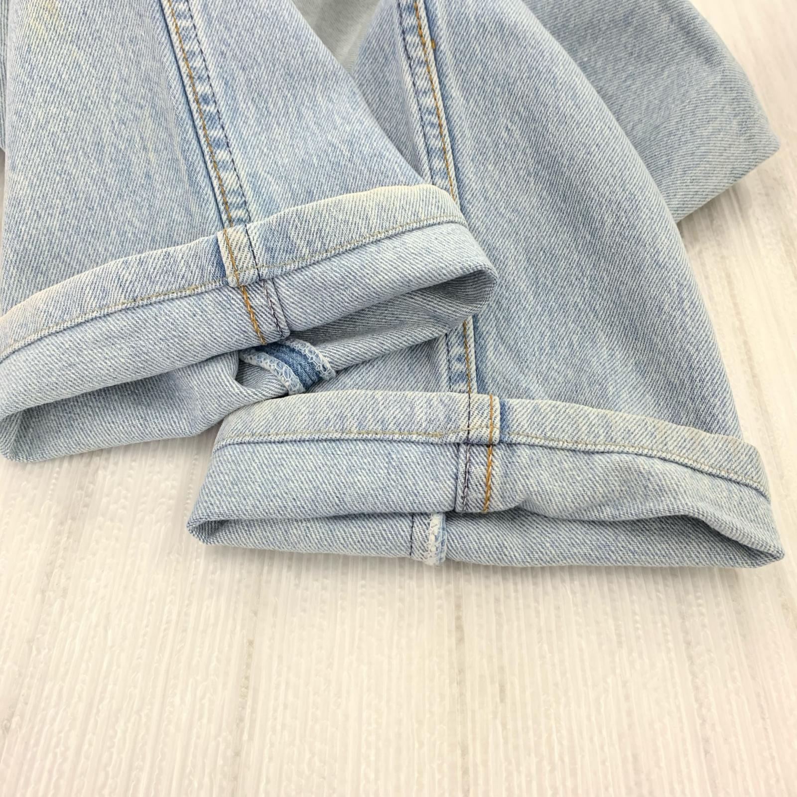 デニムパンツ 90s/バレンシア/501/555刻印 28 ブルー