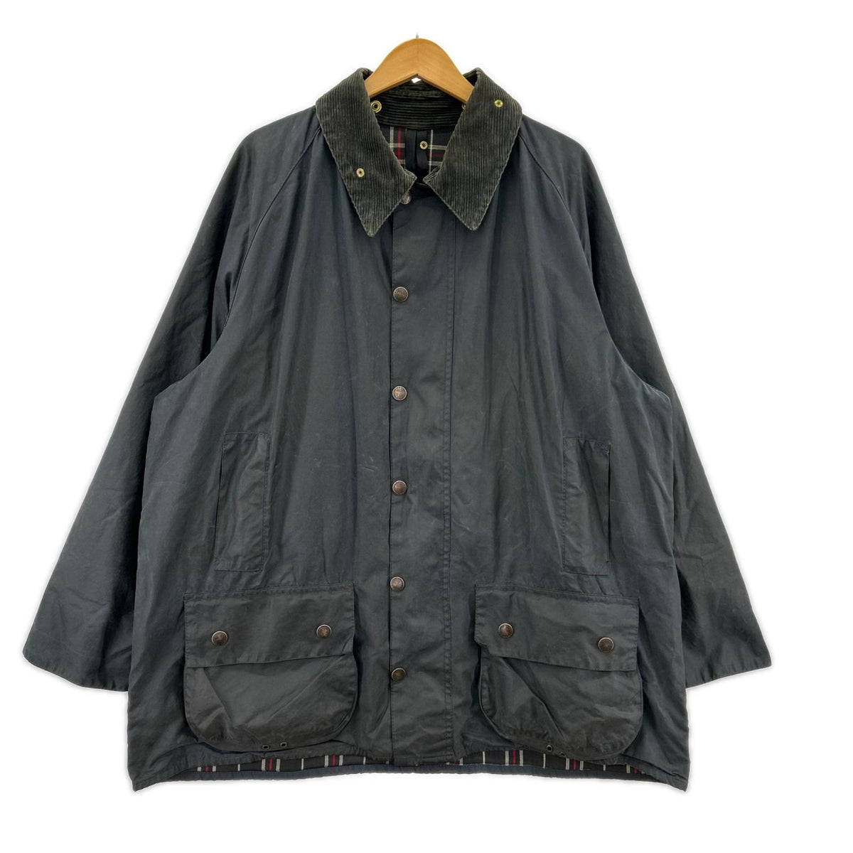 ジャケット Barbour 90s 英国製 旧3ワラント BEAUFORT 黒 (48) ブラック
