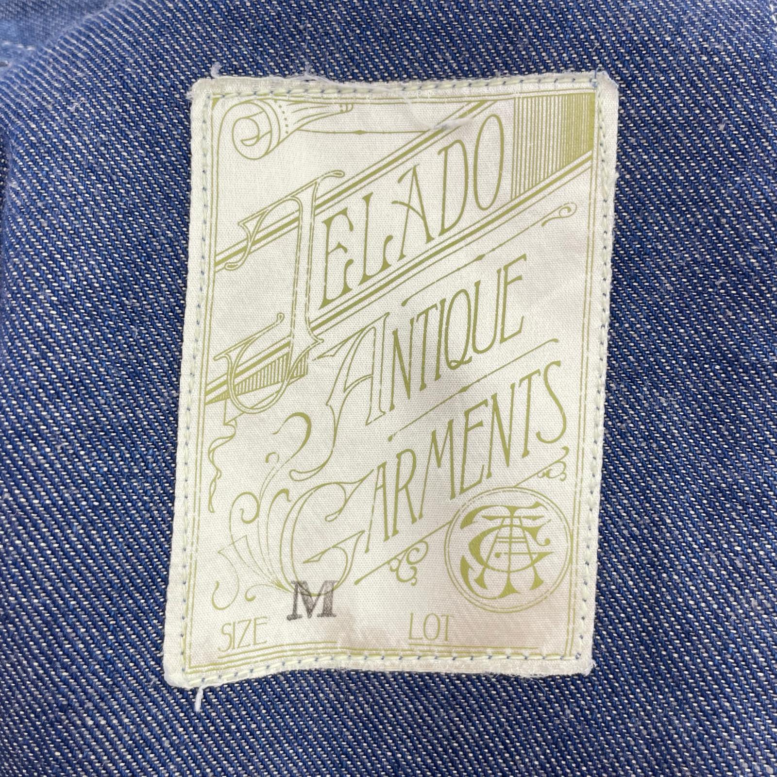 オーバーオール ANTIQUE GARMENTS M ブルー