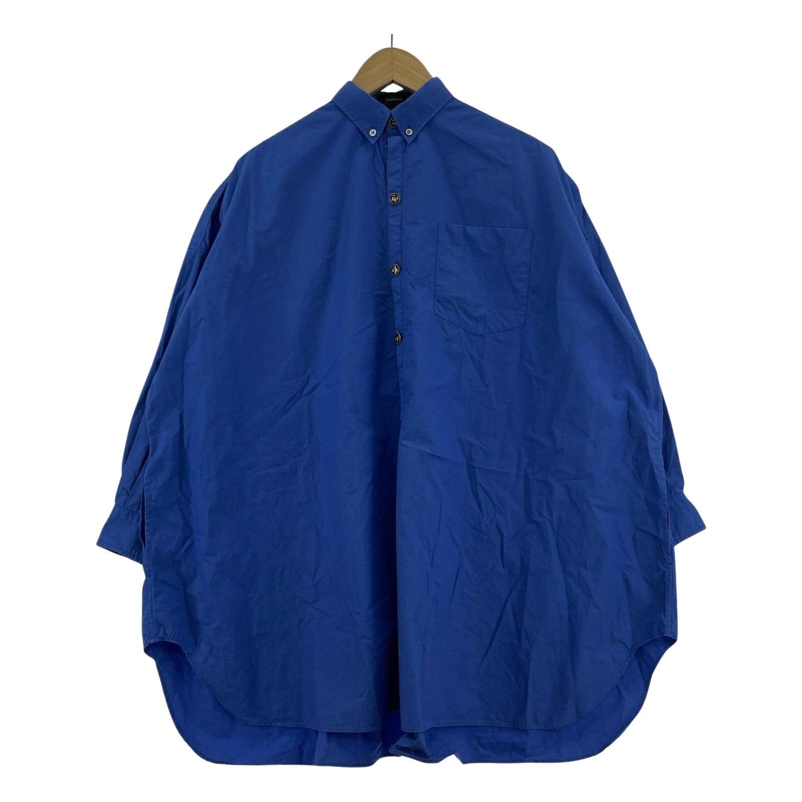 長袖シャツ UNDERCOVER×THE ROLLING STONES 16SS ビッグプルオーバーシャツ 1 青 1 ブルー