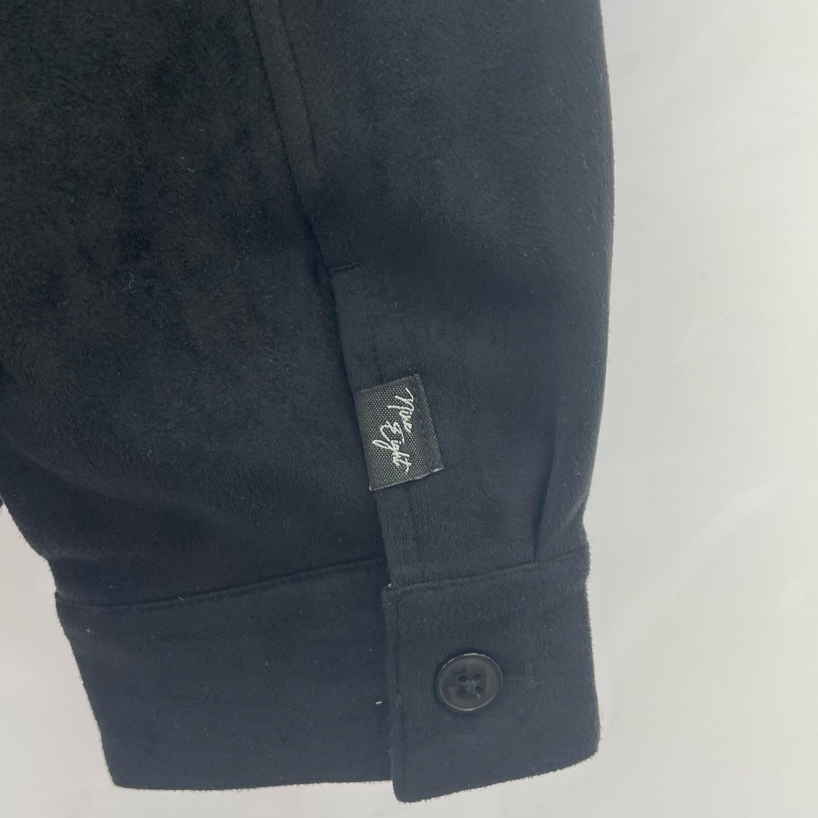 ジャケット スタッズ スエードジャケット BLK L L ブラック