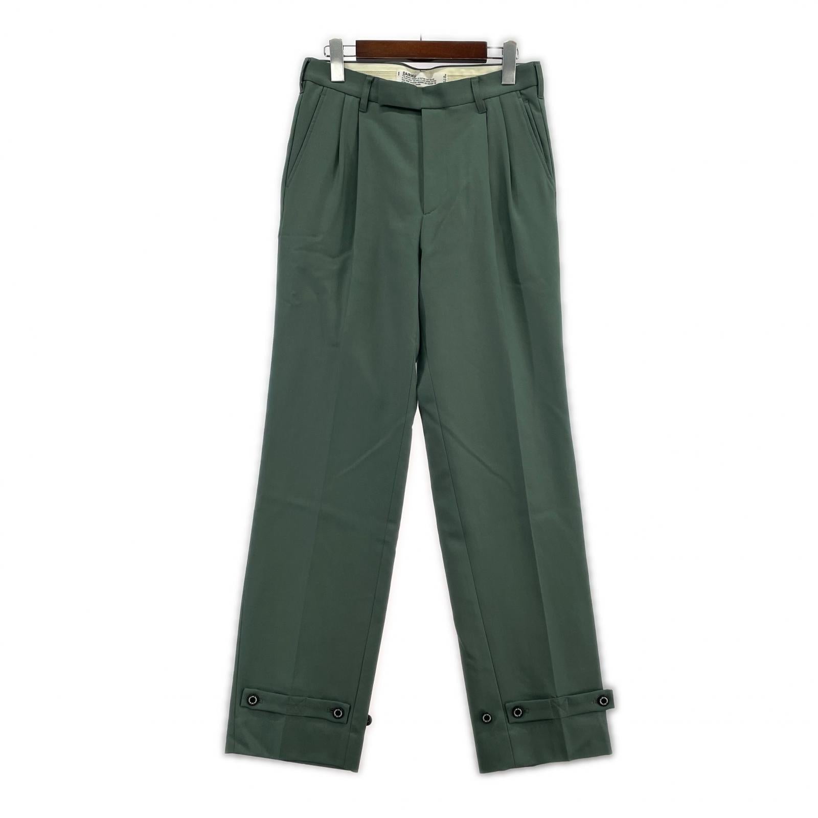 パンツ 20aw Deck Detail Wool slacks/グリーン M グリーン