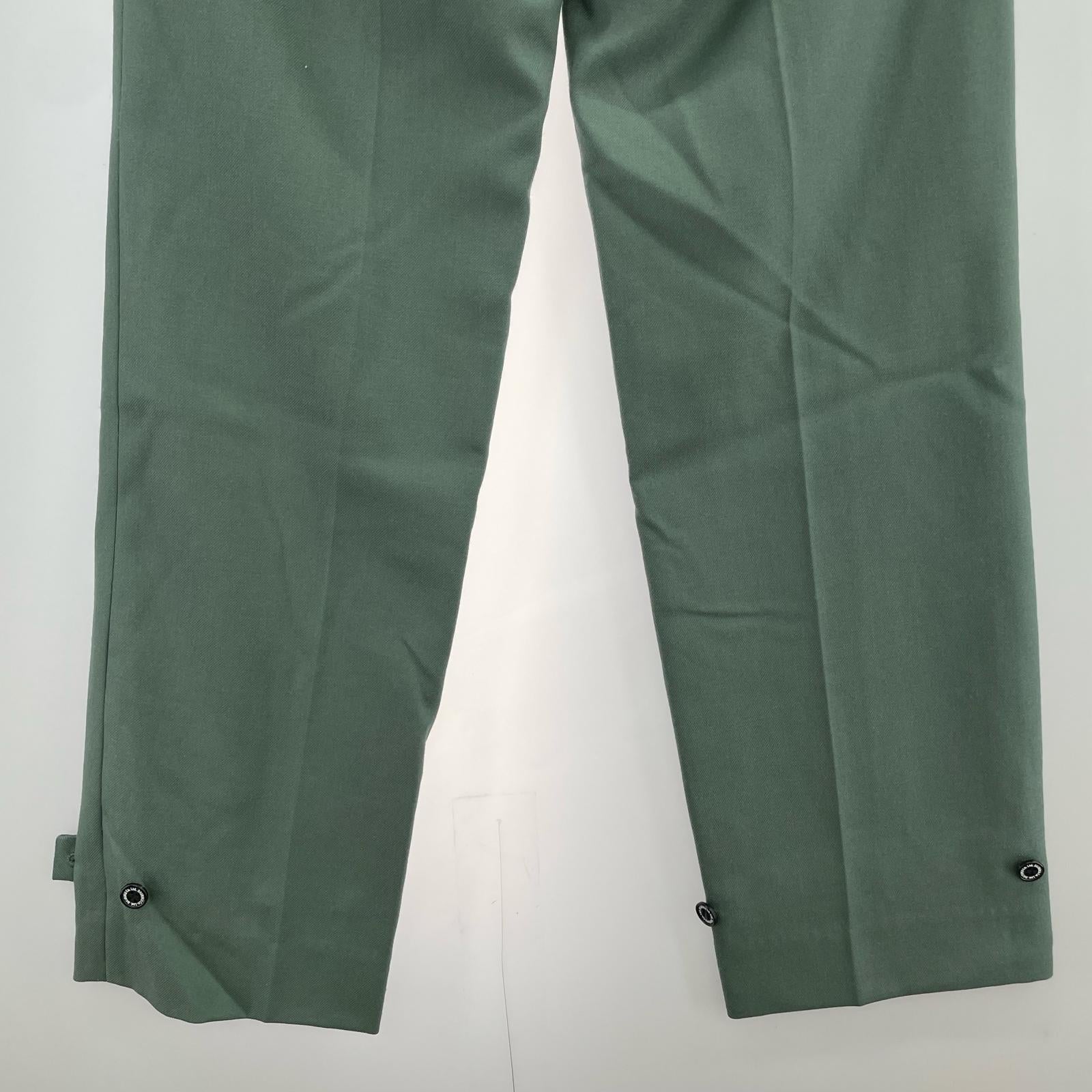パンツ 20aw Deck Detail Wool slacks/グリーン M グリーン