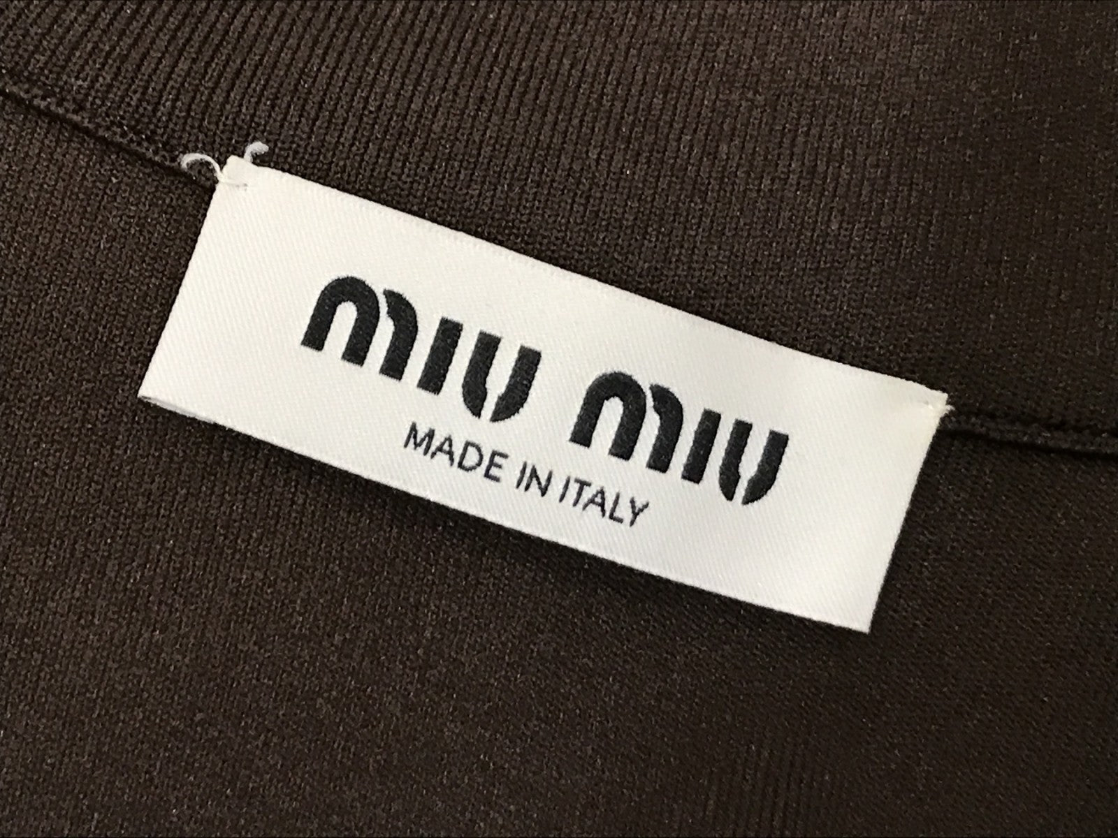 miumiu/ジップジャージ/茶/40