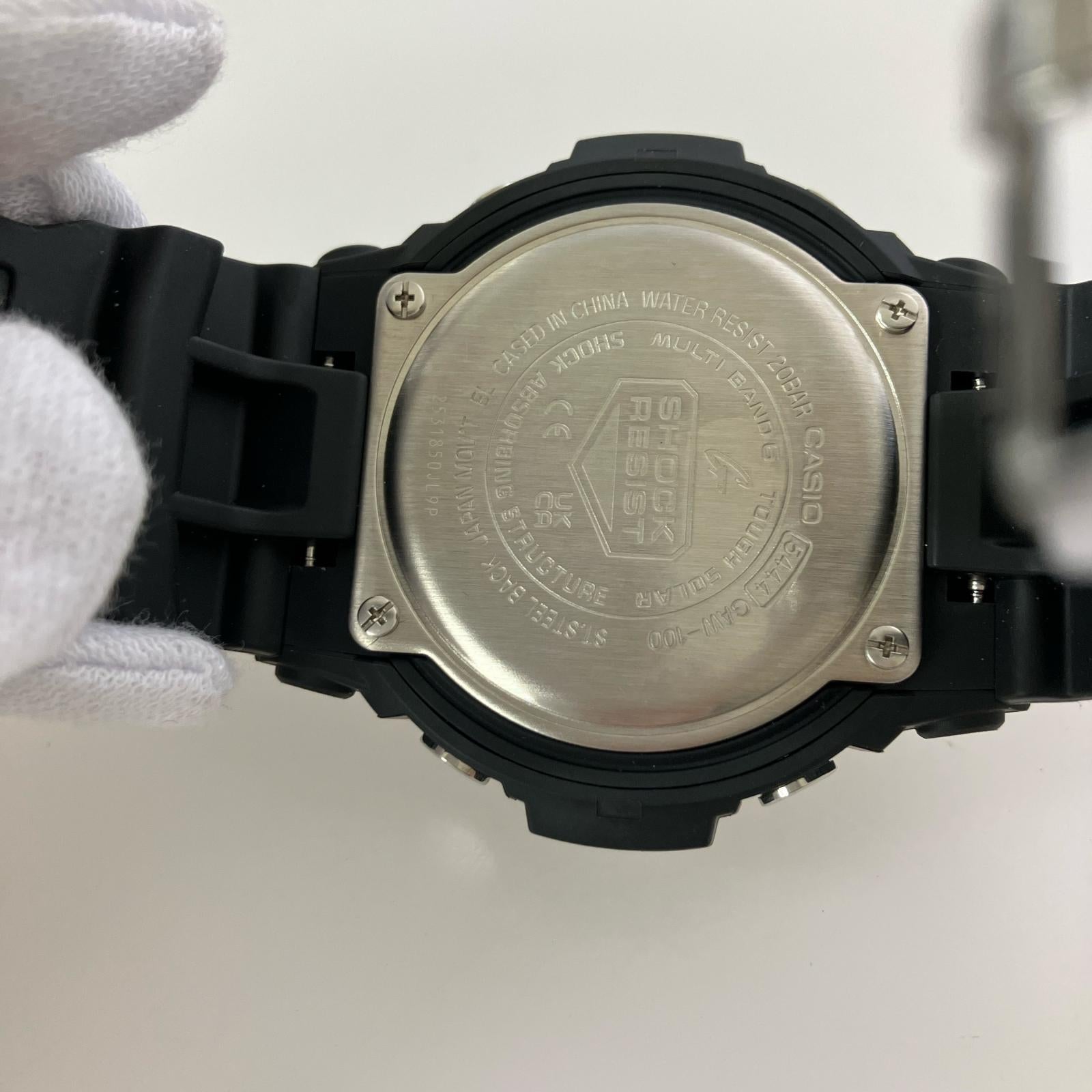 腕時計 CASIO G-SHOCK 腕時計 GAW-100-1AJF 黒 ブラック