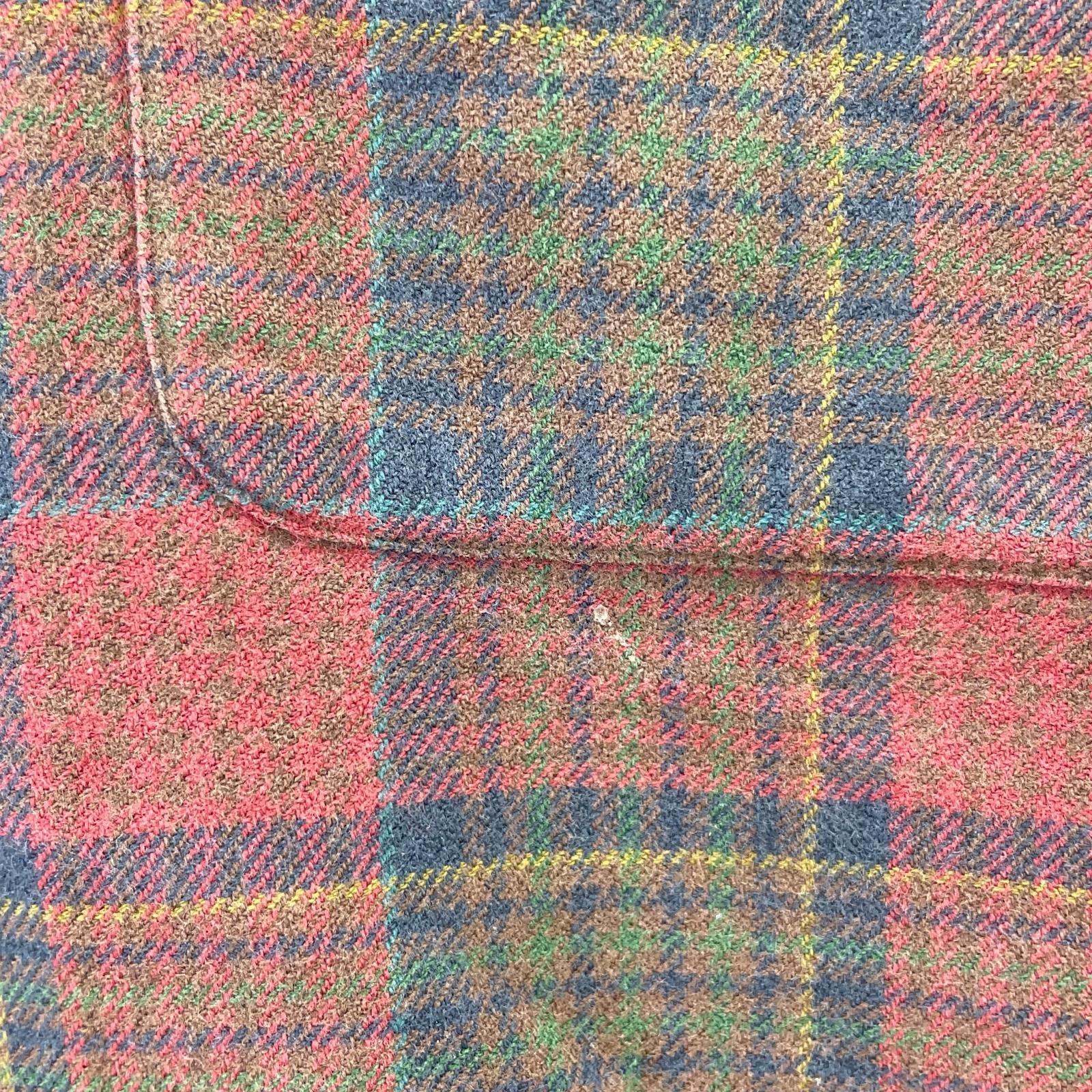 長袖シャツ VINTAGE CAMP Open Collar Check Shirt XL マルチカラー