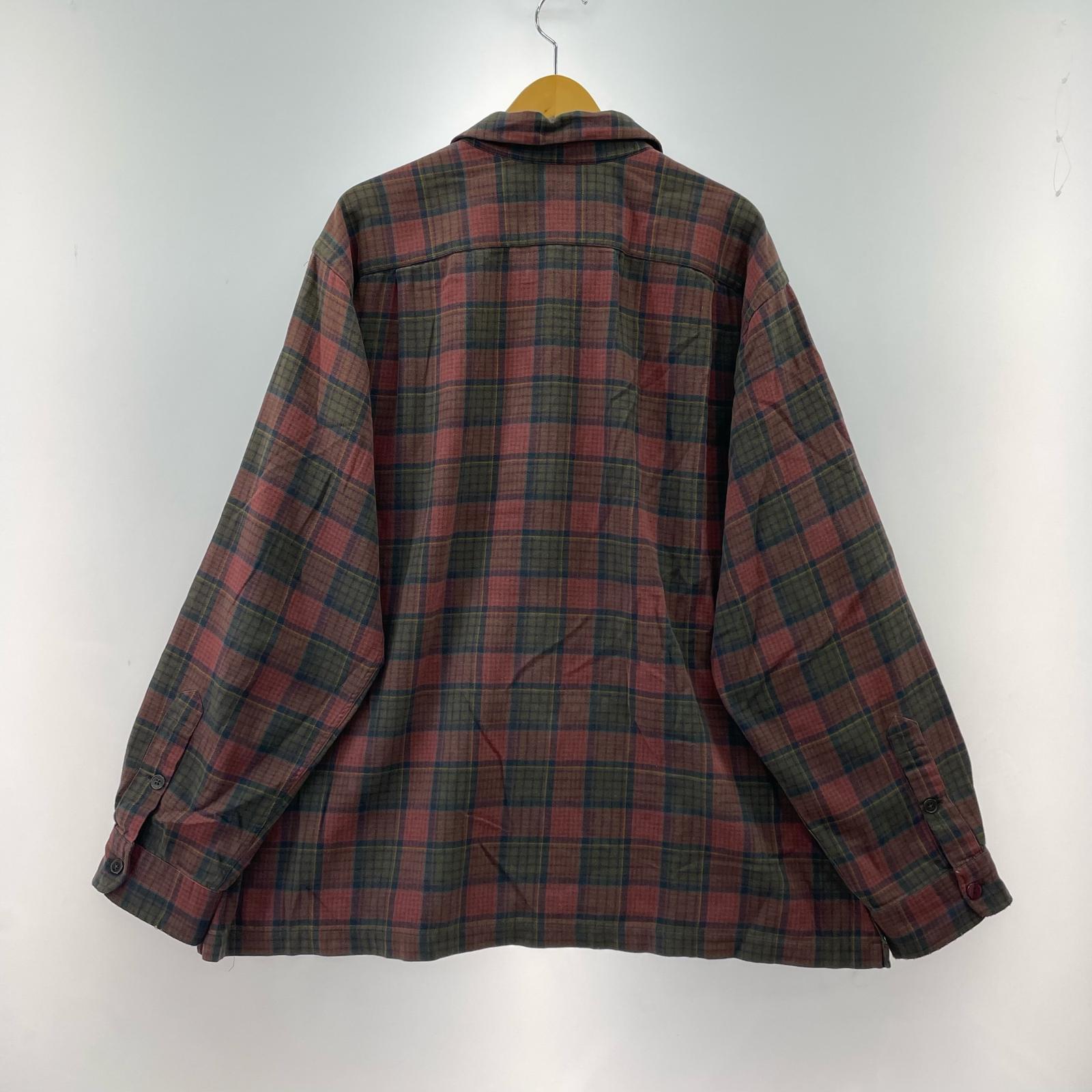 長袖シャツ VINTAGE CAMP Open Collar Check Shirt XL マルチカラー