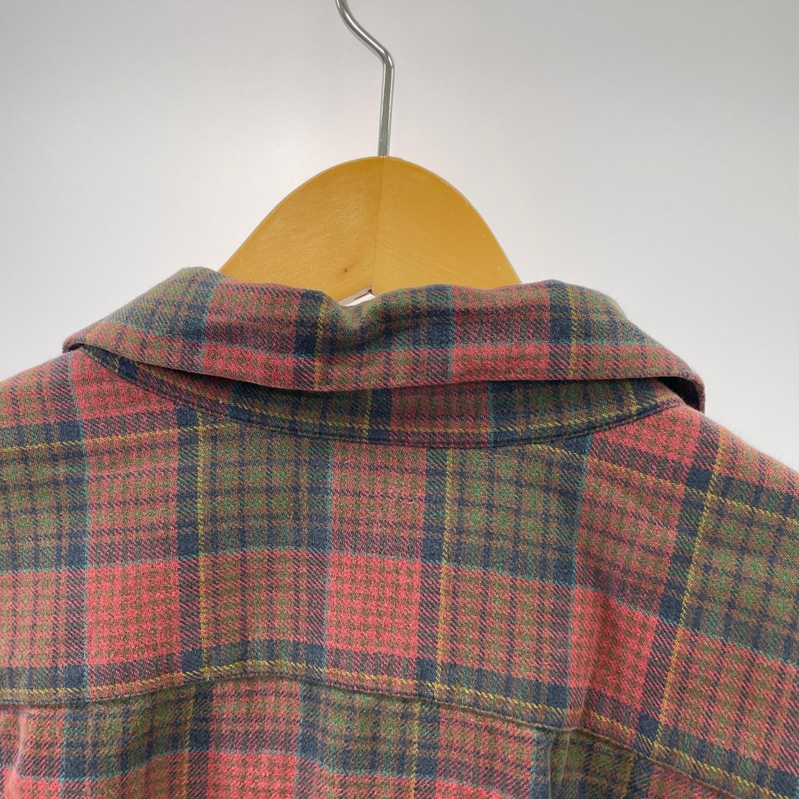 長袖シャツ VINTAGE CAMP Open Collar Check Shirt XL マルチカラー