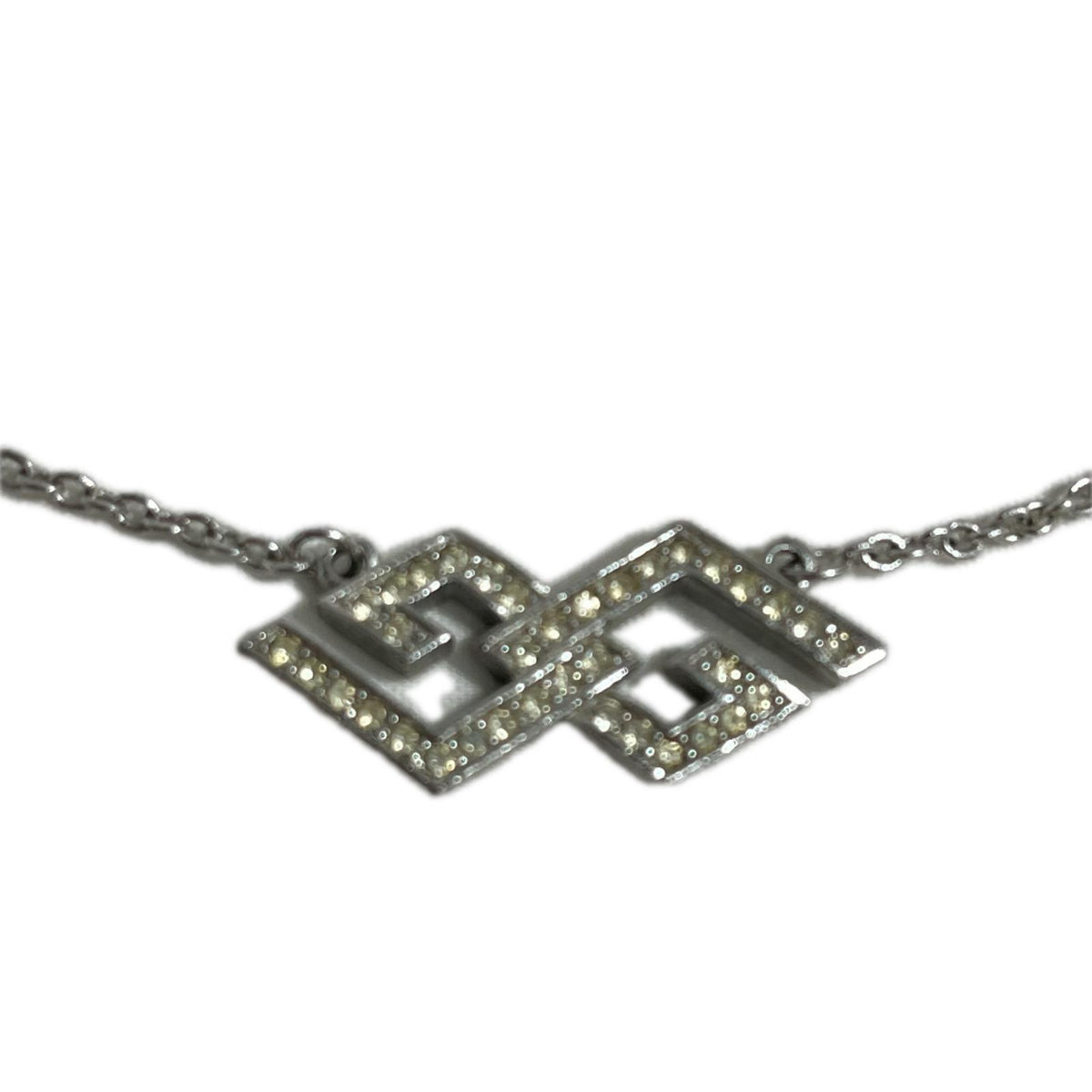 GIVENCHY ダブルG ラインストーンネックレス