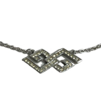 GIVENCHY ダブルG ラインストーンネックレス