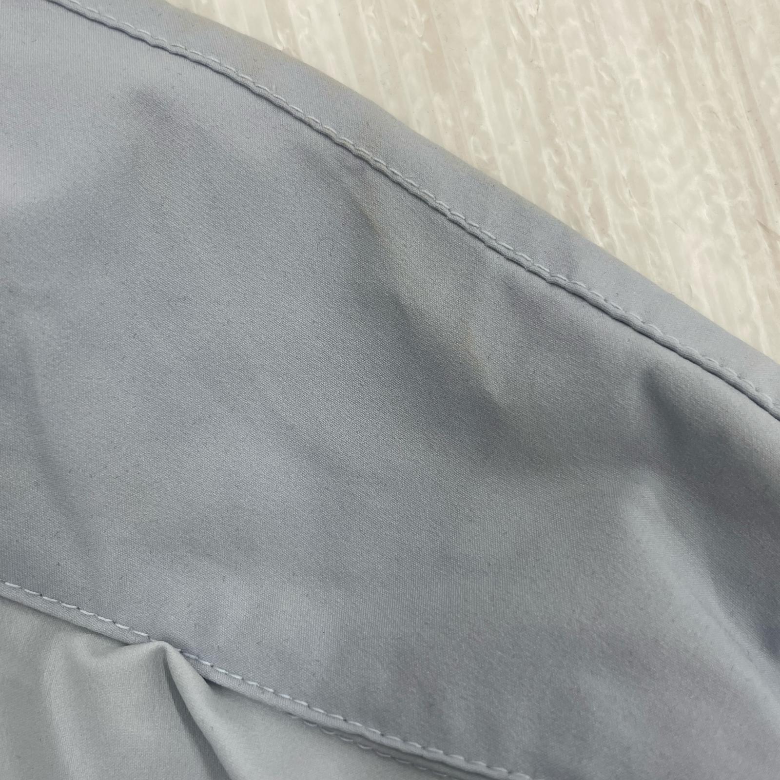 ジャケット スタンドカラーストレッチブルゾン グレー