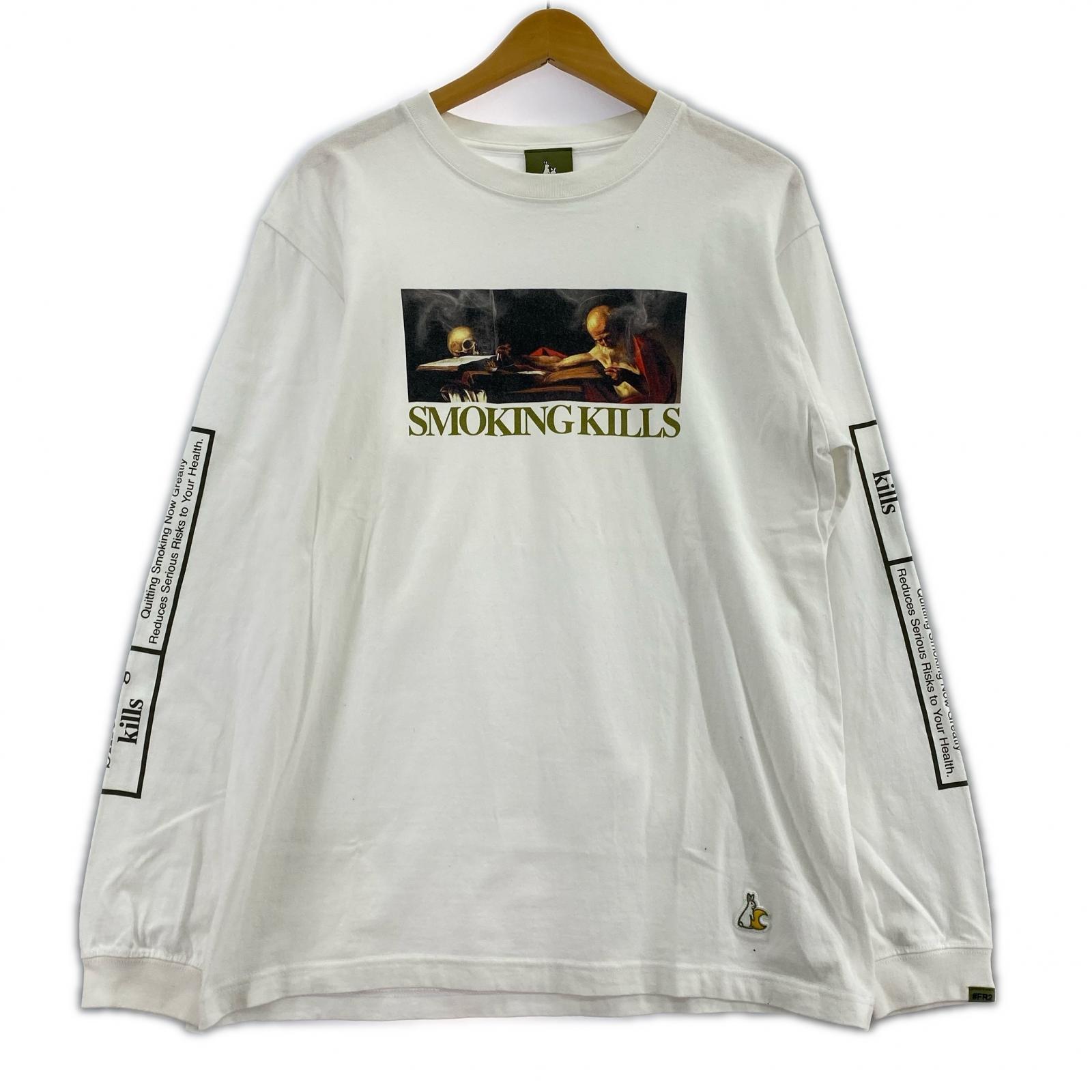 長袖Ｔシャツ FR2 SMOKING KILLS Tee M M ホワイト