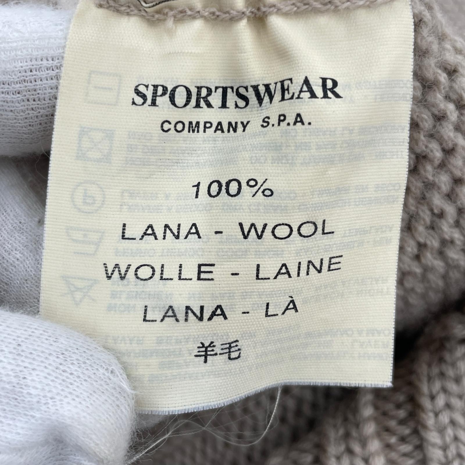 ニット 98AW マッシモオスティ期 Vネックウールニット ベージュ 3 ベージュ