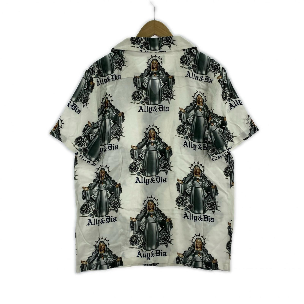 半袖シャツ METAL MARIA 総柄ｱﾛﾊｼｬﾂ ﾚｰﾖﾝ (M) M ホワイト