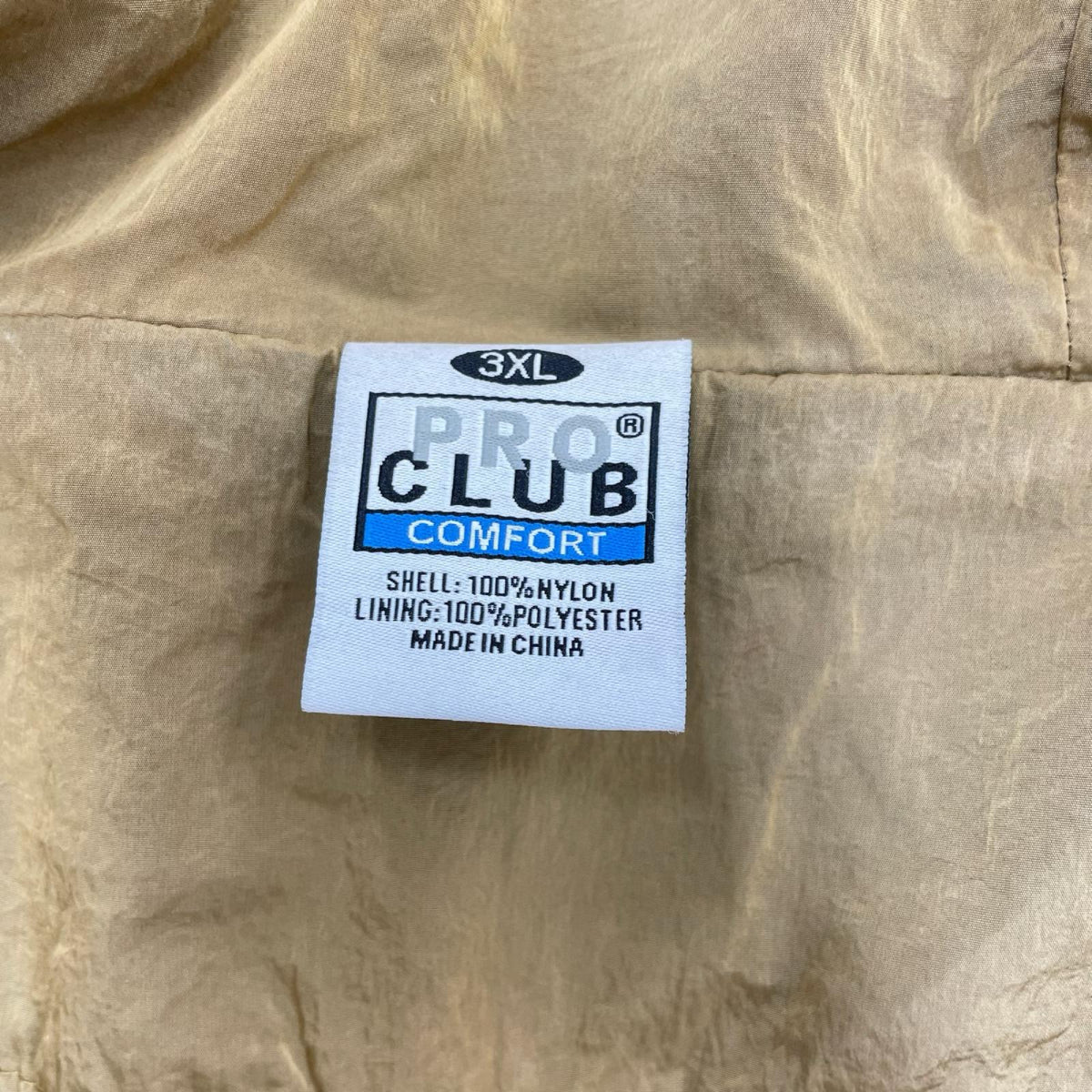ジャケット PRO CLUB ﾅｲﾛﾝｱﾉﾗｯｸ ﾍﾞｰｼﾞｭ (3XL) ベージュ