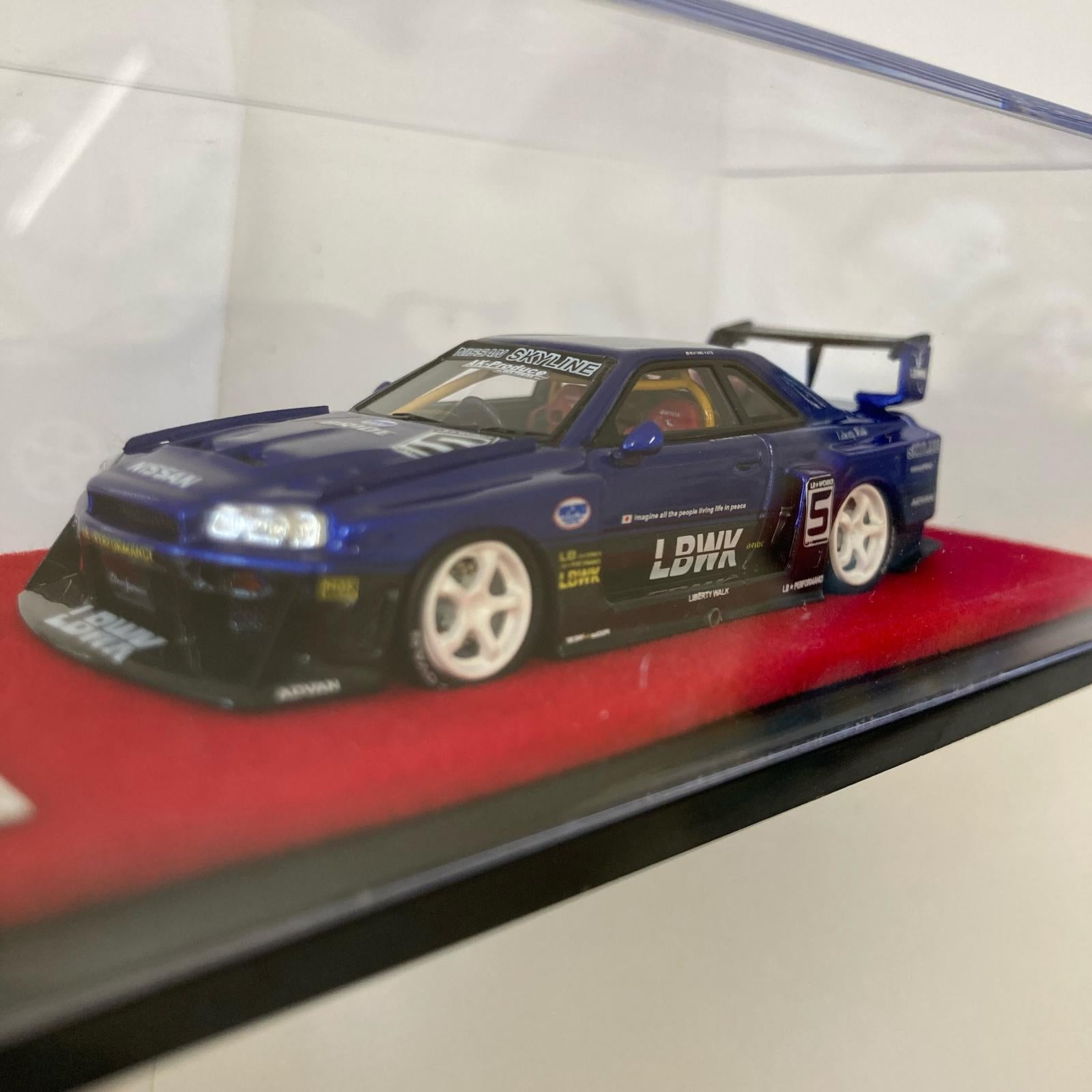 Stance Hunters　スカイライン　シルエット LB　ER34　ブルー ミニカーその他