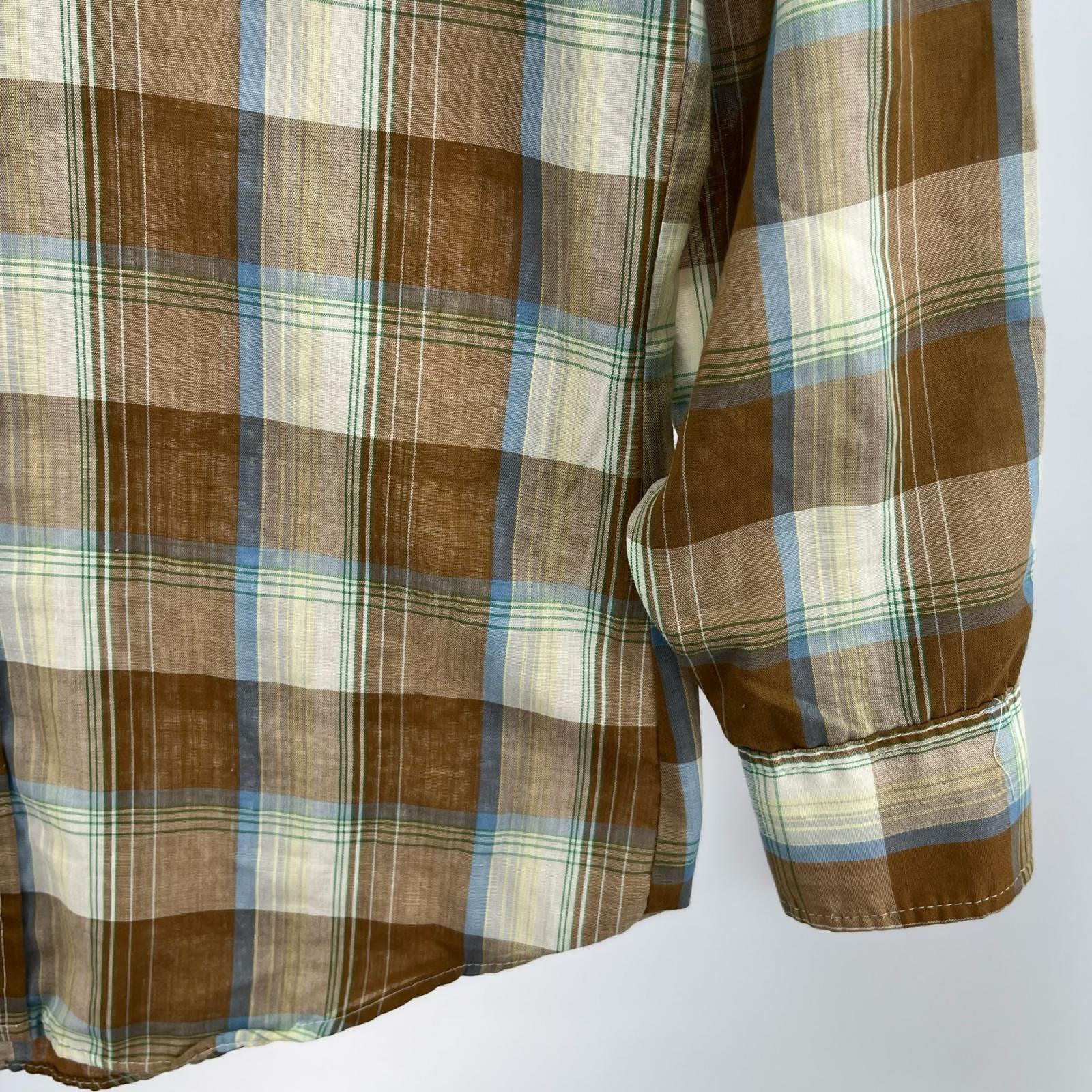 長袖シャツ OLD･VINTAGE 70s頃 KINGS ROAD ﾁｪｯｸｳｴｽﾀﾝｼｬﾂ S マルチカラー
