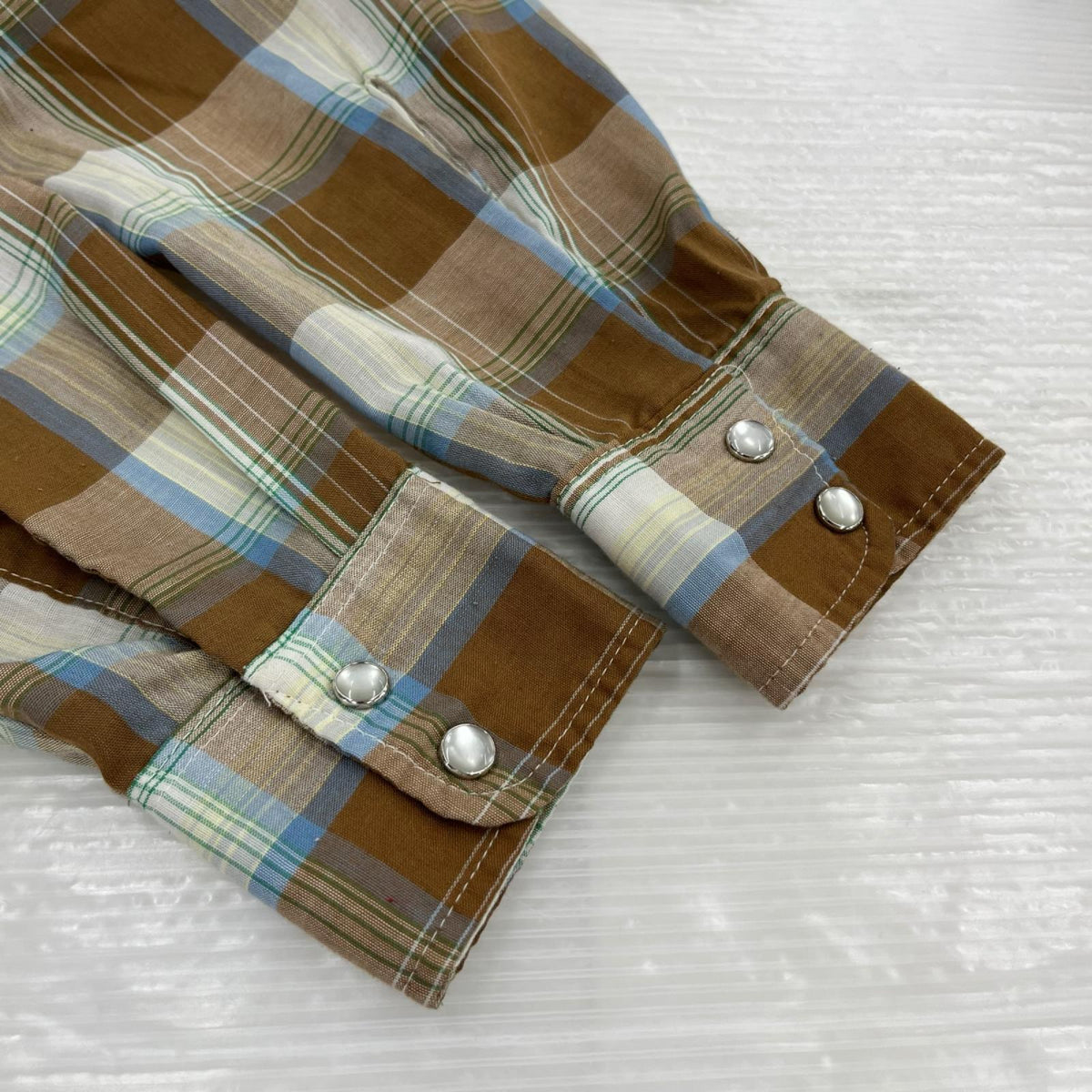 長袖シャツ OLD･VINTAGE 70s頃 KINGS ROAD ﾁｪｯｸｳｴｽﾀﾝｼｬﾂ S マルチカラー