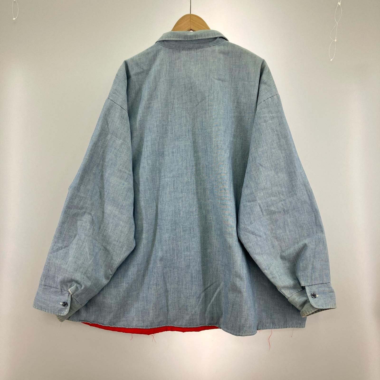 長袖シャツ sears Fieldmaster 裏キルティングシャツ (4XL) ブルー
