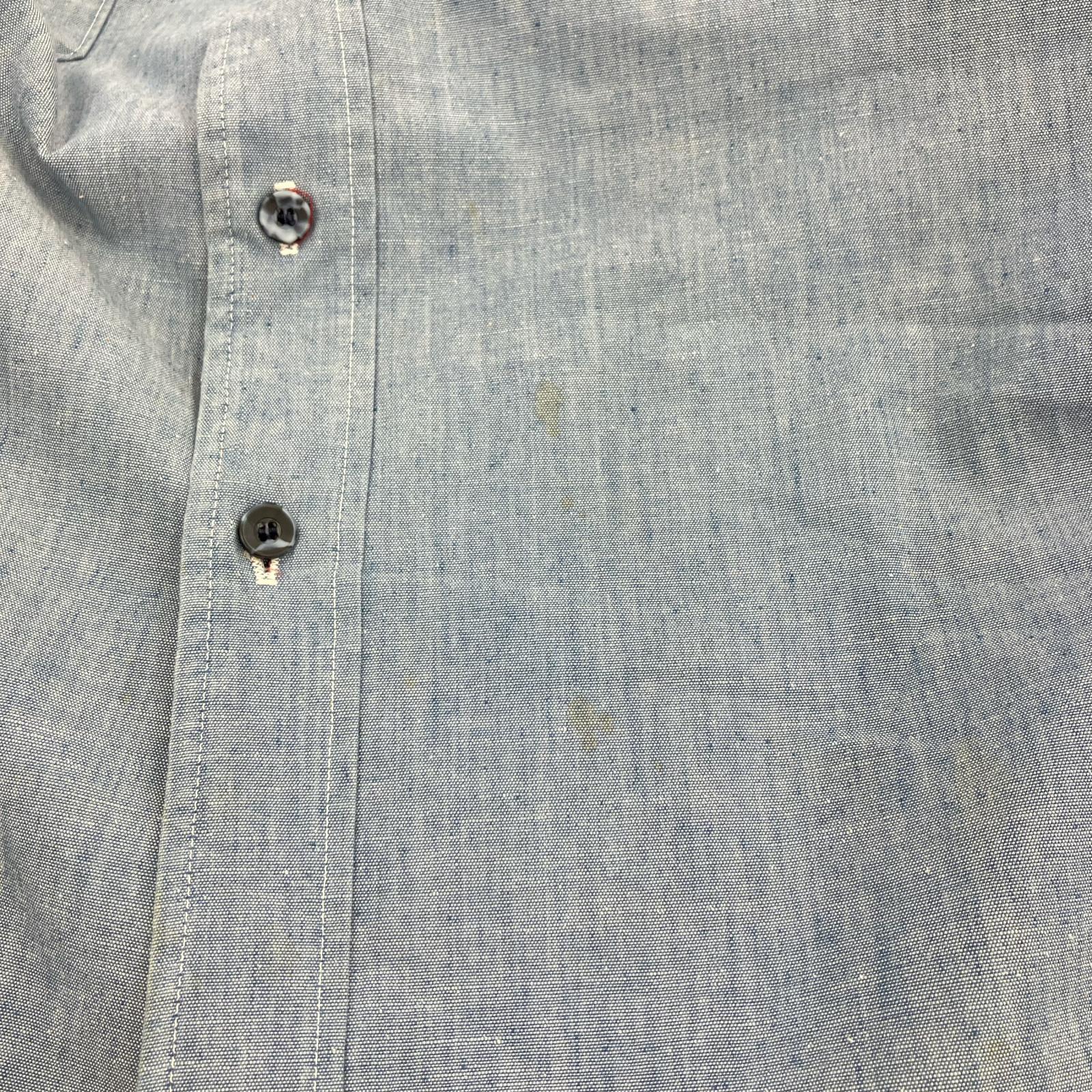 長袖シャツ sears Fieldmaster 裏キルティングシャツ (4XL) ブルー