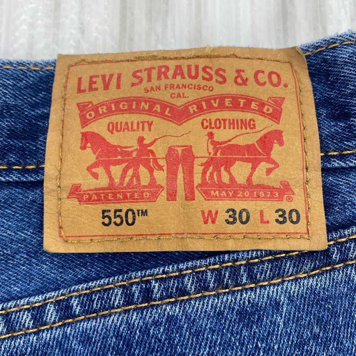 デニムパンツ PC9-00550-4891　RELAXED　JEANS 30 ネイビー