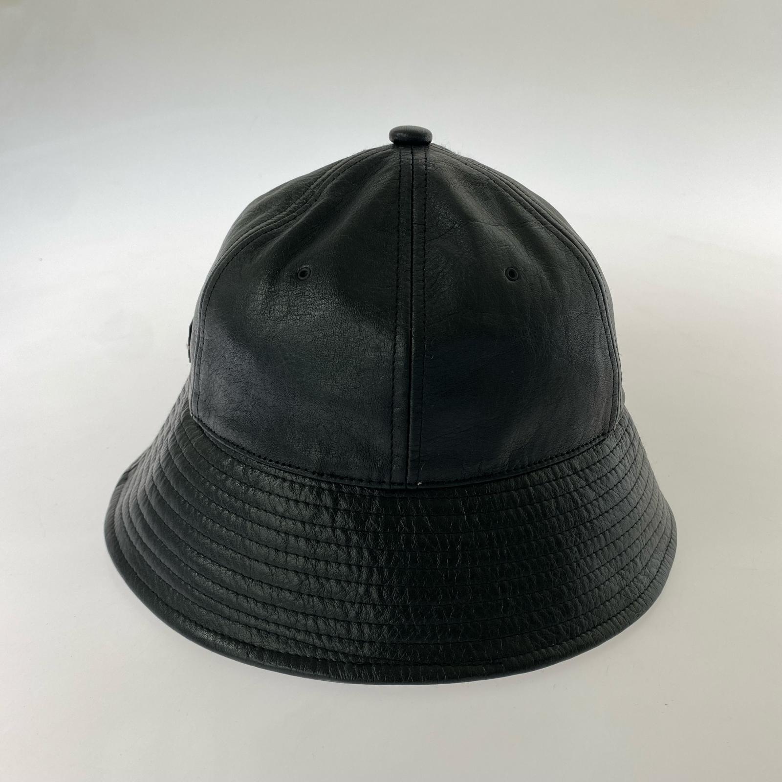 ハット SOLARIS&Co×CAPTAINS HELM×HELLBENDERS レザーハット 黒 ブラック