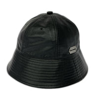 ハット Captains Helm SOLARIS&Co 別注 Cowhide Bowler Bucket Hat レザーバケットハット CH22-HB-C01 黒 ブラック