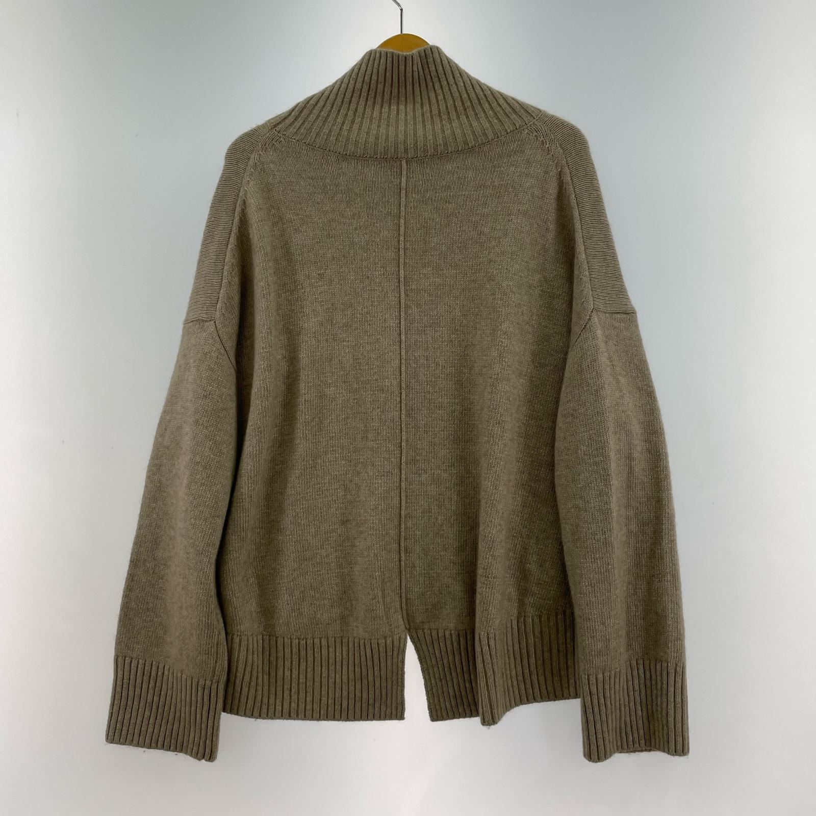 ニット カシミヤ紺 ウールタートルニット ベージュ ベージュ