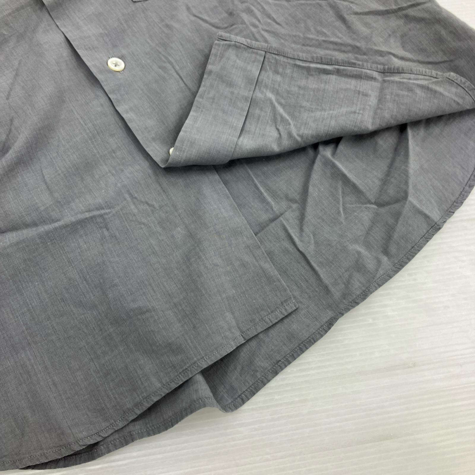長袖シャツ COTTON SILK END ON END グレー (S) S グレー