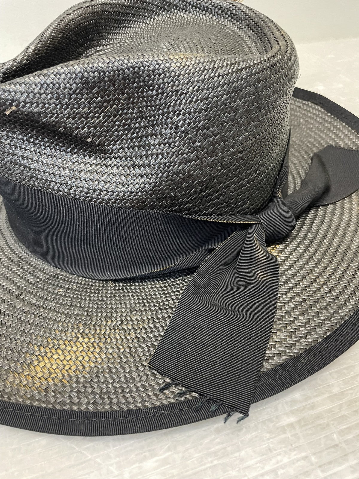 ハット GLAD HAND LUV LETTER PANAMA HAT ヴィンテージ加工 ブラック