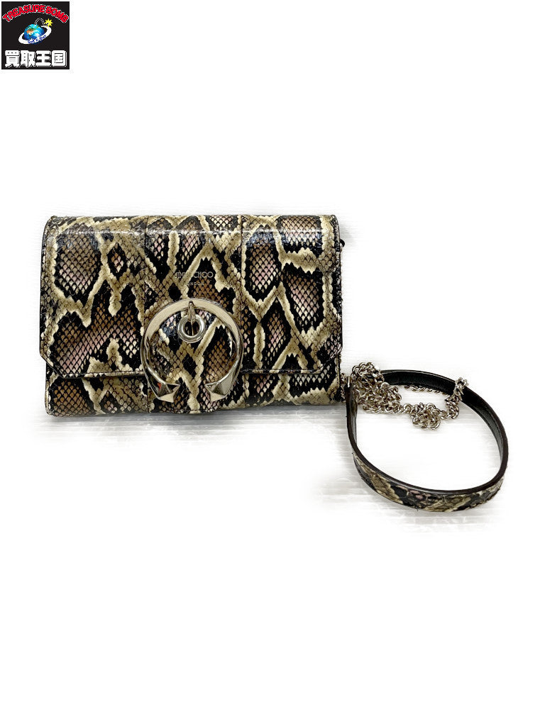 JIMMY CHOO MADELINE ﾊﾟｲｿﾝ ｼｮﾙﾀﾞｰﾊﾞｯｸﾞ