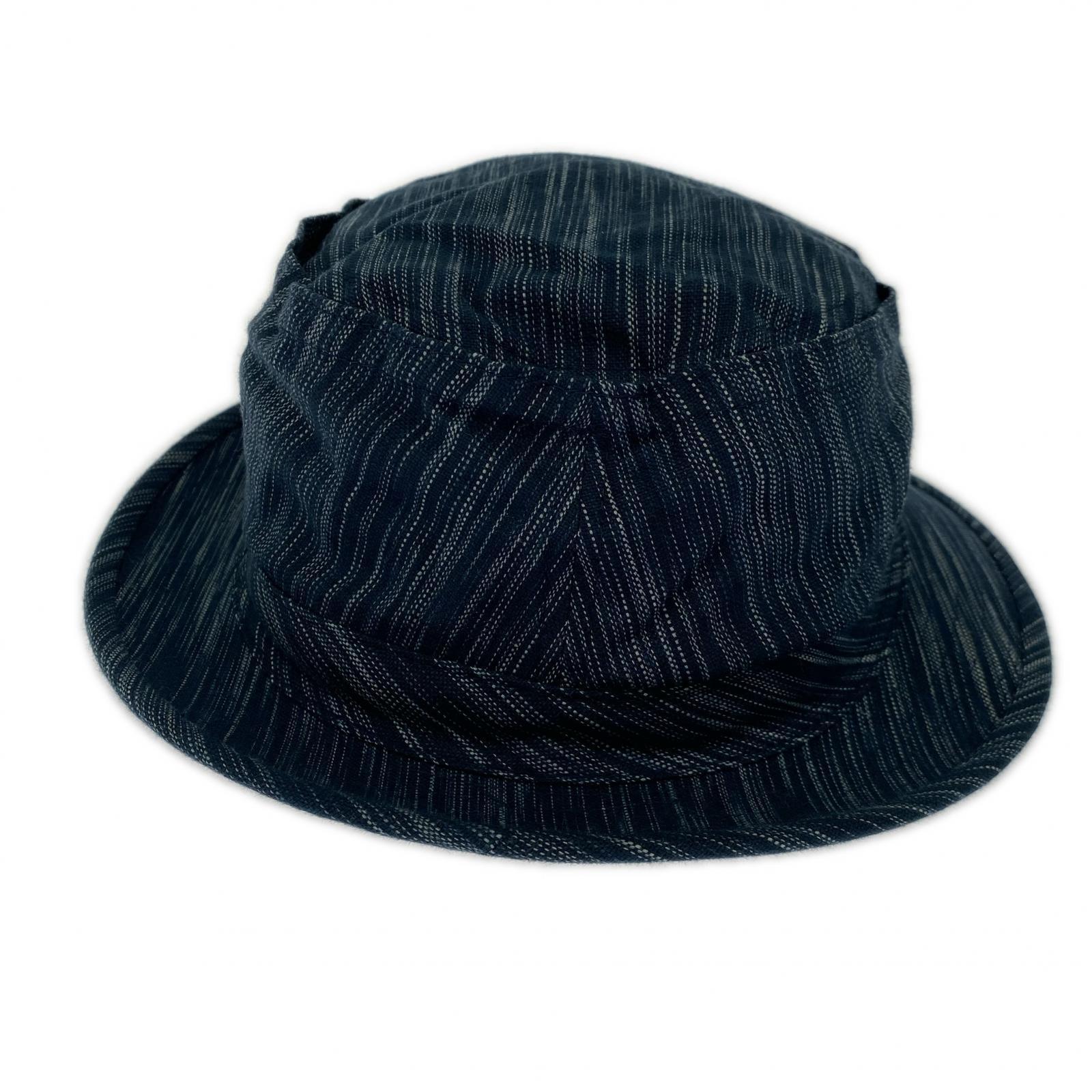 ハット POST O？ALLS Bucket 2 : ikat indigo ブルー