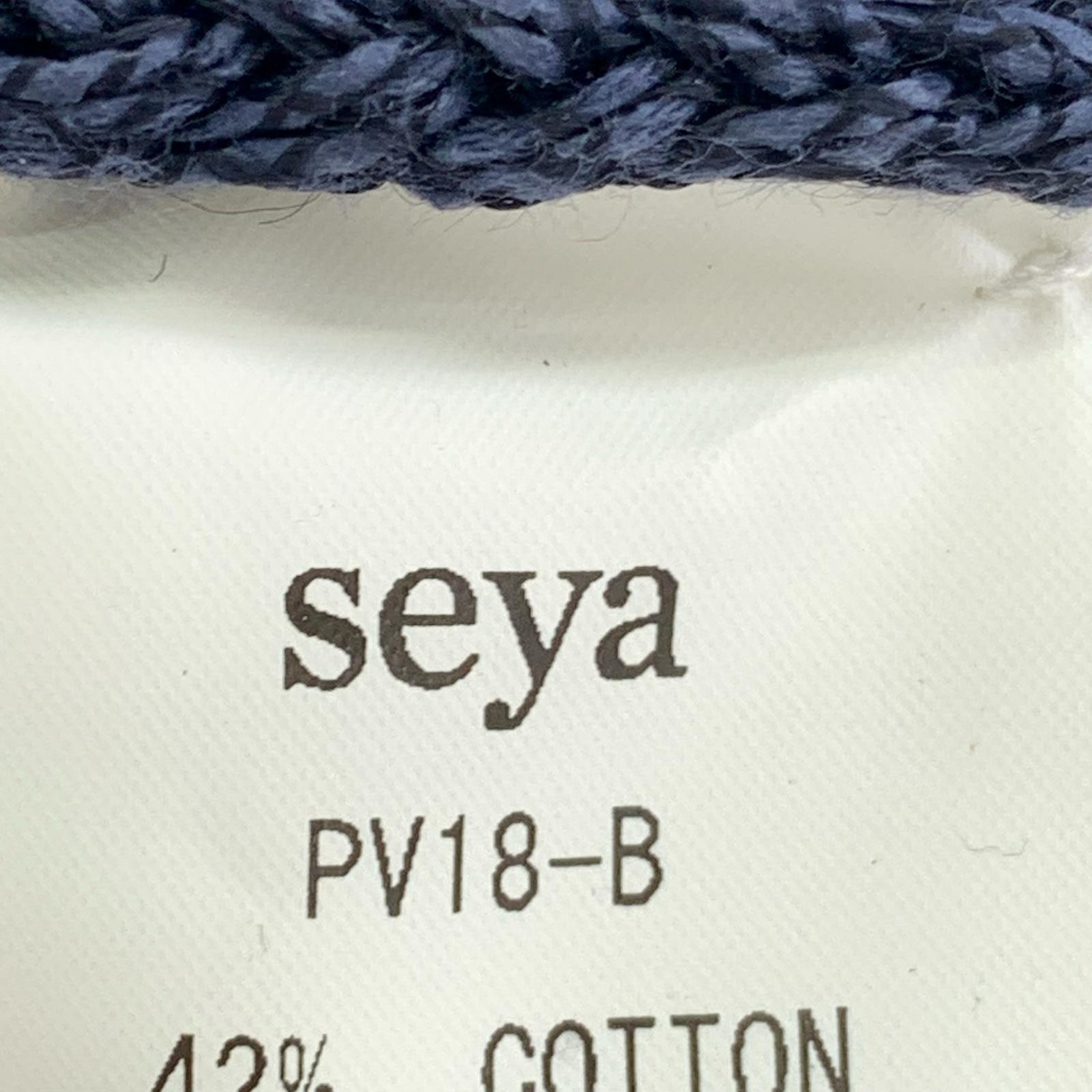 カーディガン seya./Paper Cardigan L ネイビー