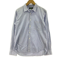 長袖シャツ HOMME PLUS EVER GREEN ストライプ (XS)