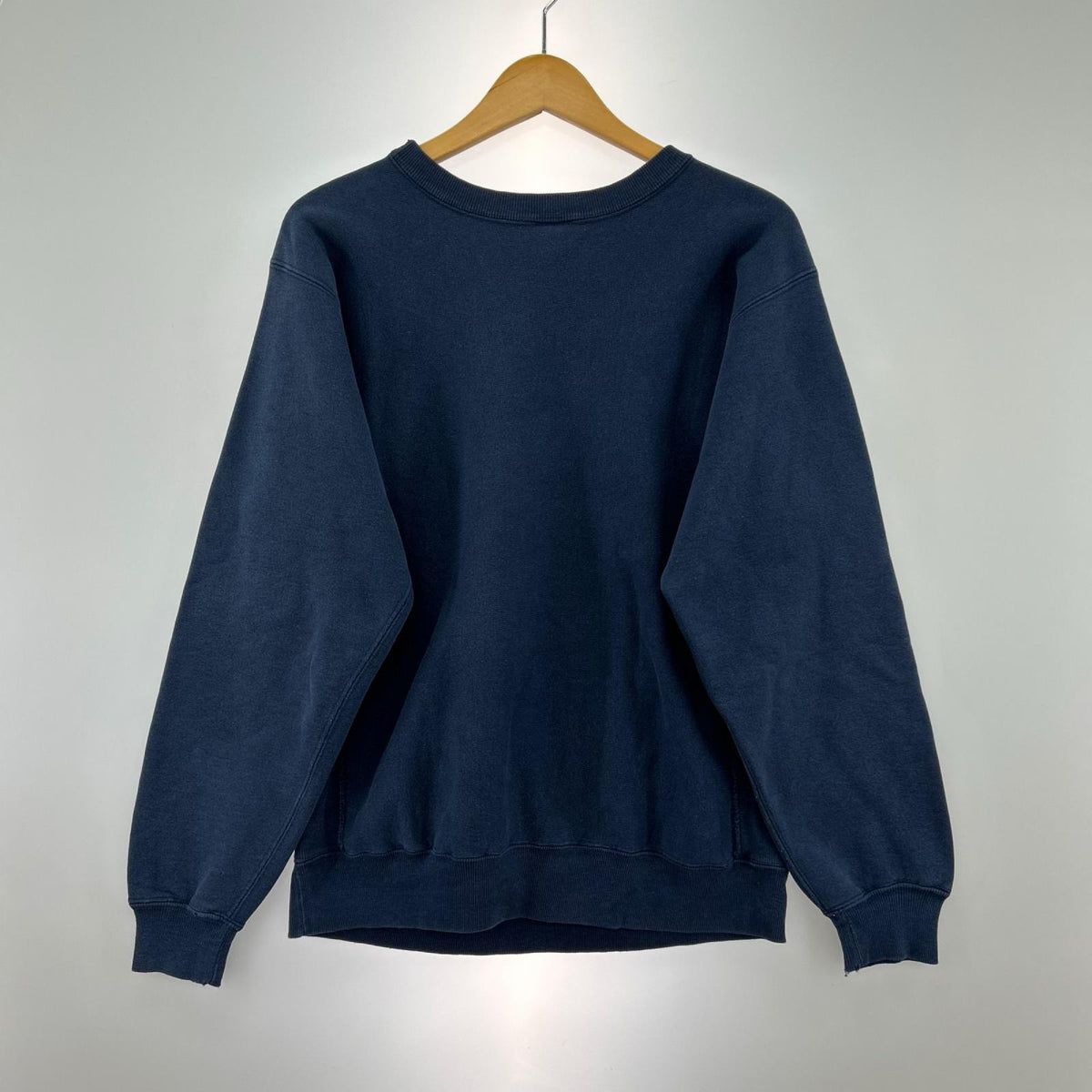 スウェット Champion 90s USA製 目あり ﾘﾊﾞｰｽｳｨｰﾌﾞｽｳｪｯﾄ 紺 (XL) ネイビー