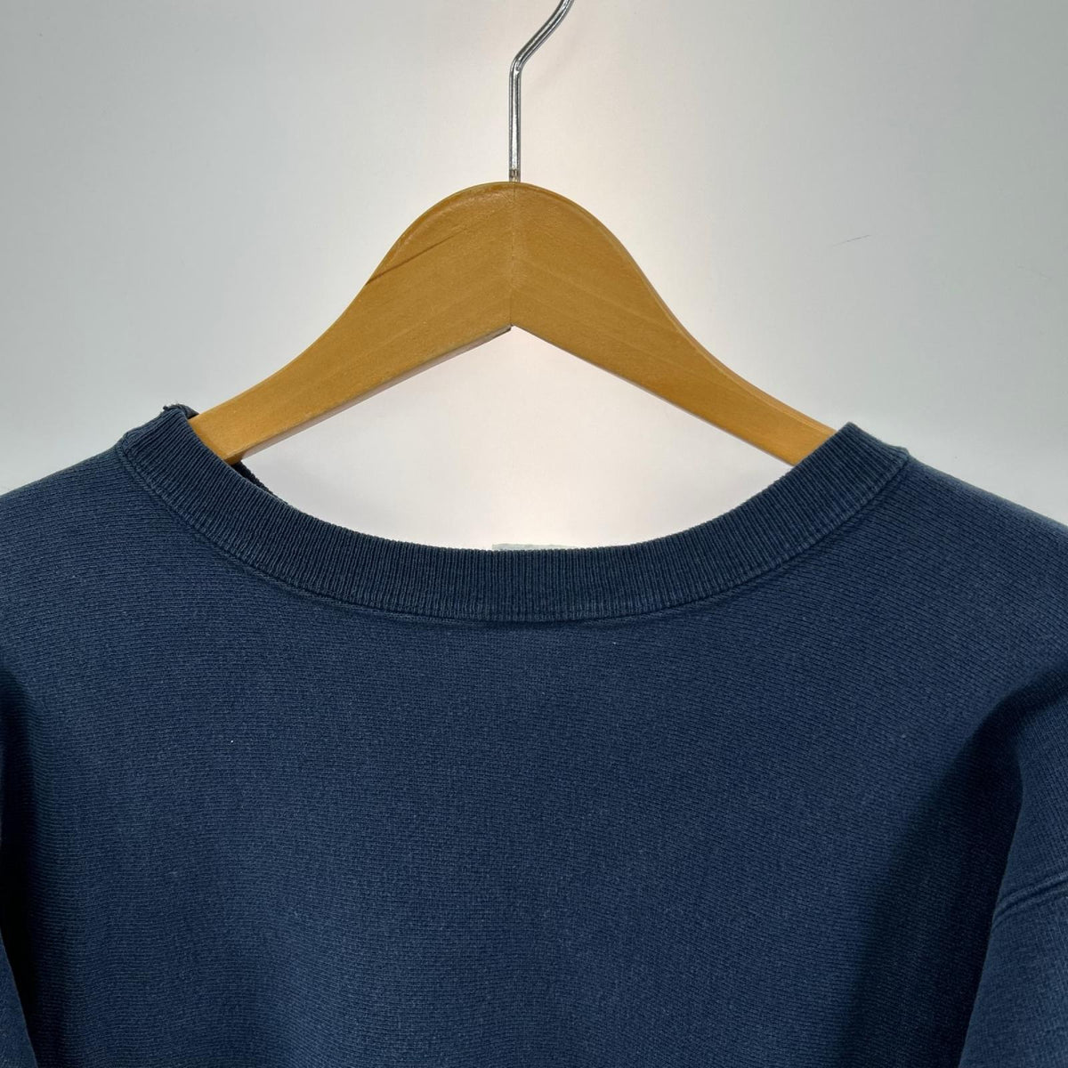 スウェット Champion 90s USA製 目あり ﾘﾊﾞｰｽｳｨｰﾌﾞｽｳｪｯﾄ 紺 (XL) ネイビー