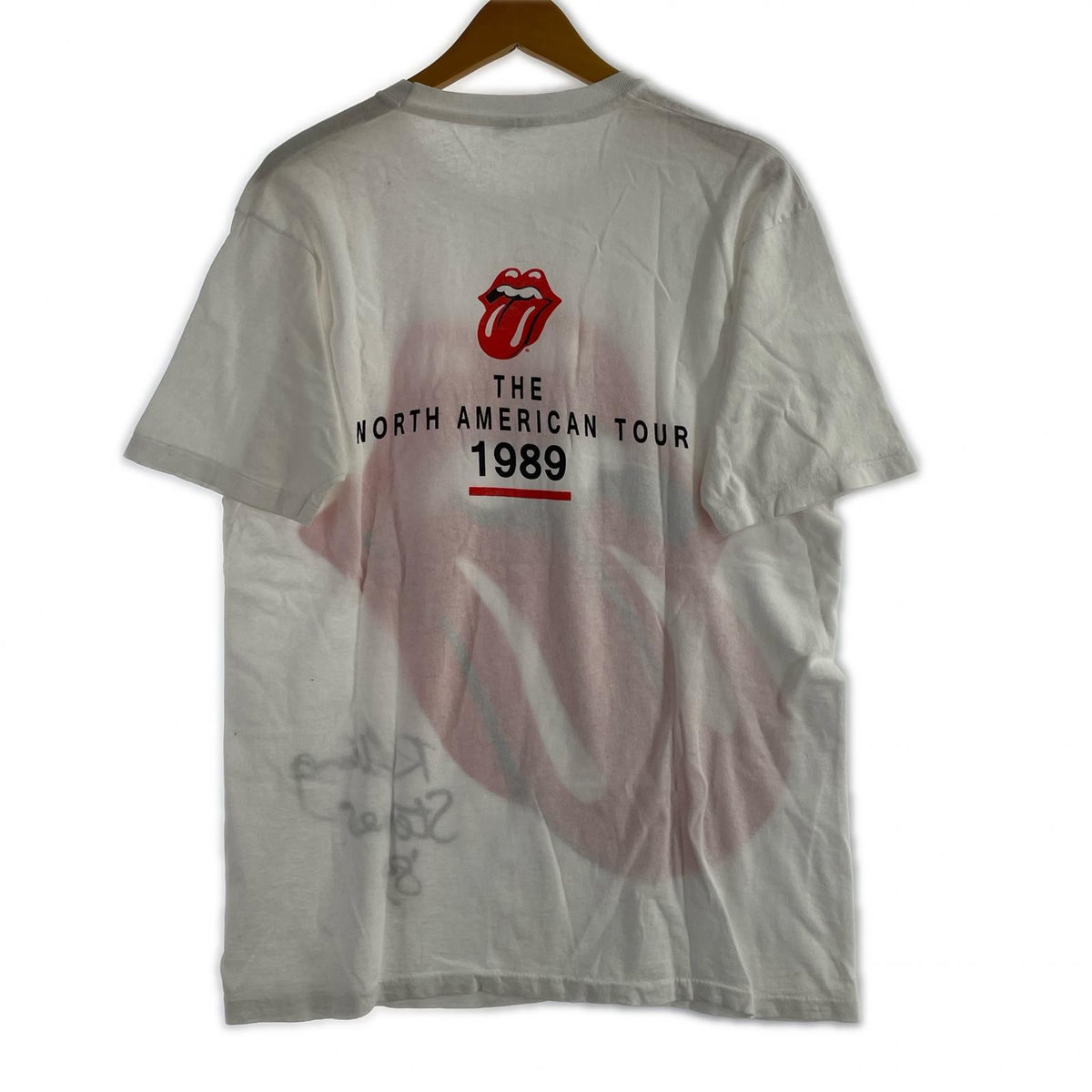半袖Ｔシャツ 90s HANES ROLLLING STONES 89年ツアー (L) L ホワイト