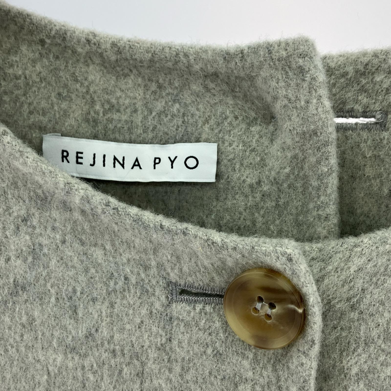 ジャケット REJINA PYO ウール デタッチャブル スリーブ コート グレー グレー
