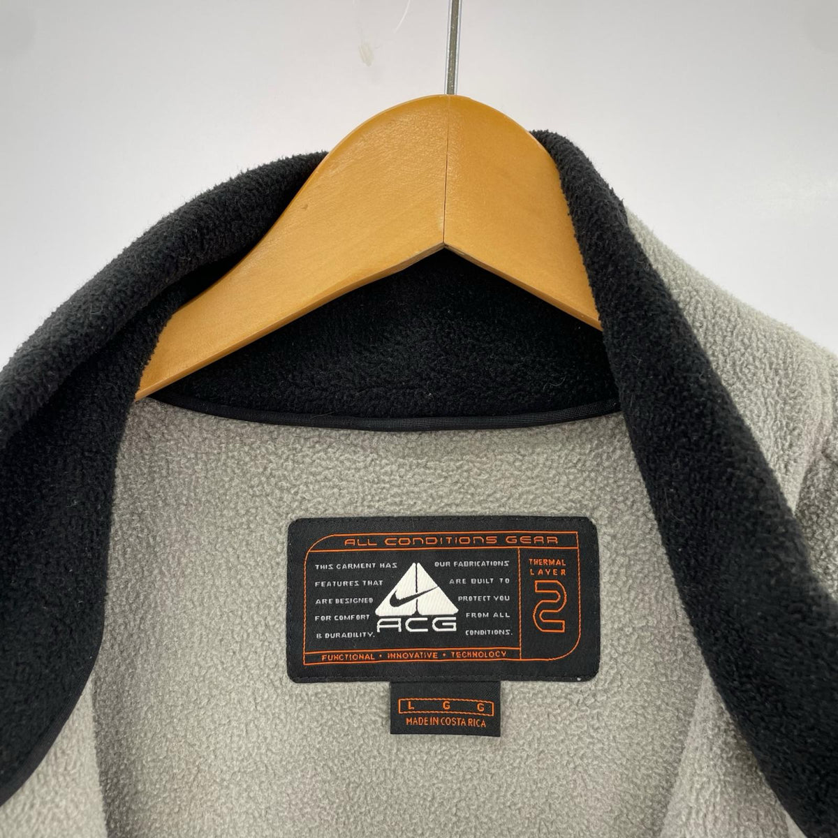 ジャケット 00s ACG フリースジャケット L L グレー