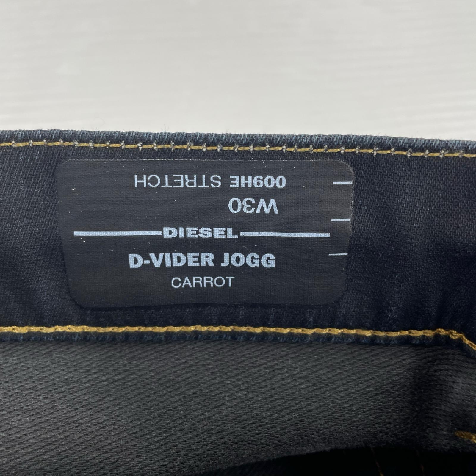 デニムパンツ D-VIDER JOGG 009HE ロゴダメージ W30