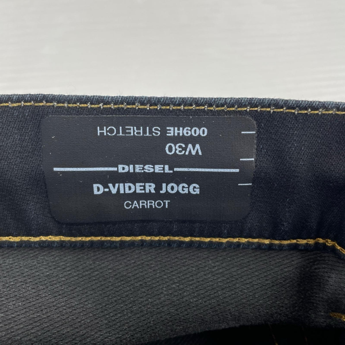 デニムパンツ D-VIDER JOGG 009HE ロゴダメージ W30