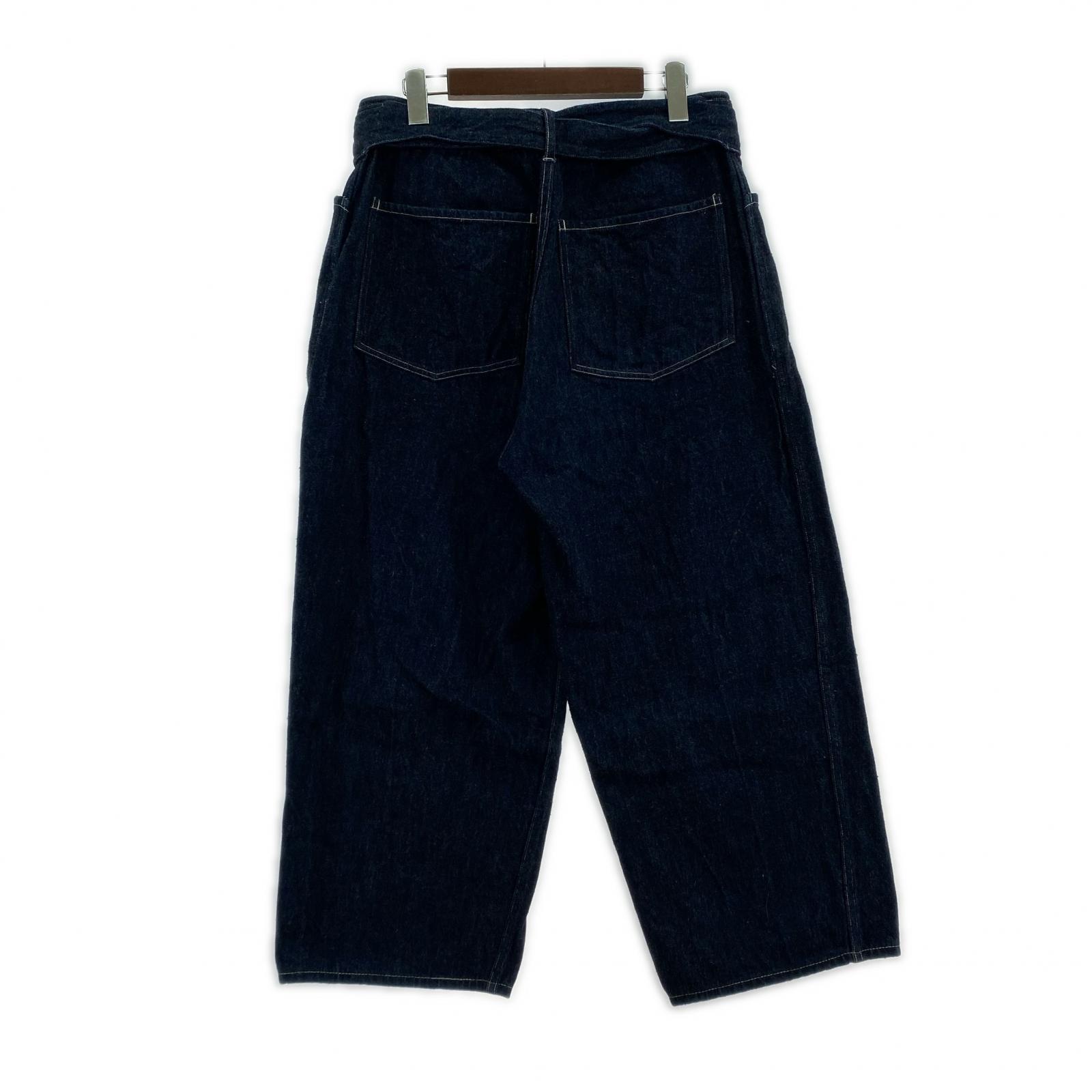デニムパンツ 24AW ベルテッドパンツ インディゴ (2) A03--03001 2