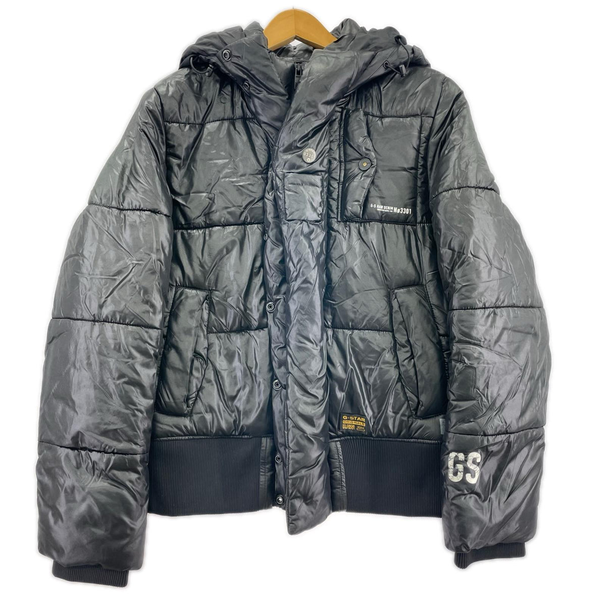 ダウンジャケット GOOSE R BOMBER S BLK S