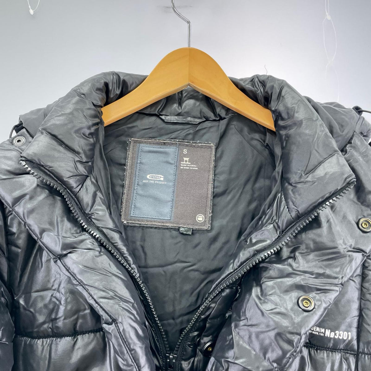 ダウンジャケット GOOSE R BOMBER S BLK S
