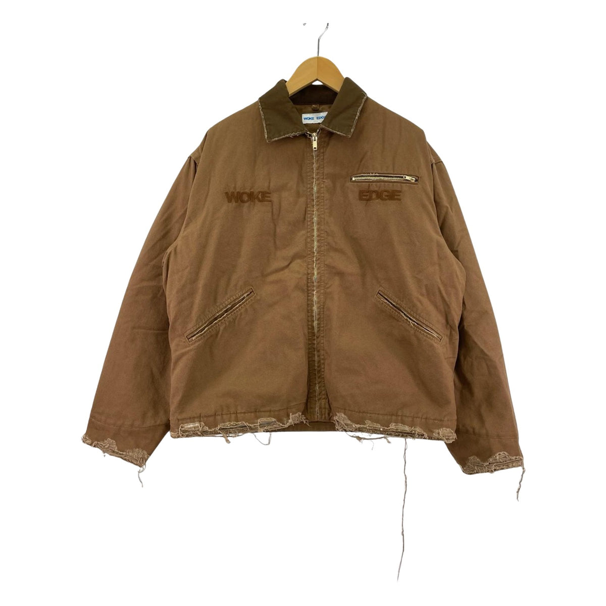ジャケット WOKE EDGE Workers Jacket ﾜｰｸｼﾞｬｹｯﾄ XL 茶 ブラウン