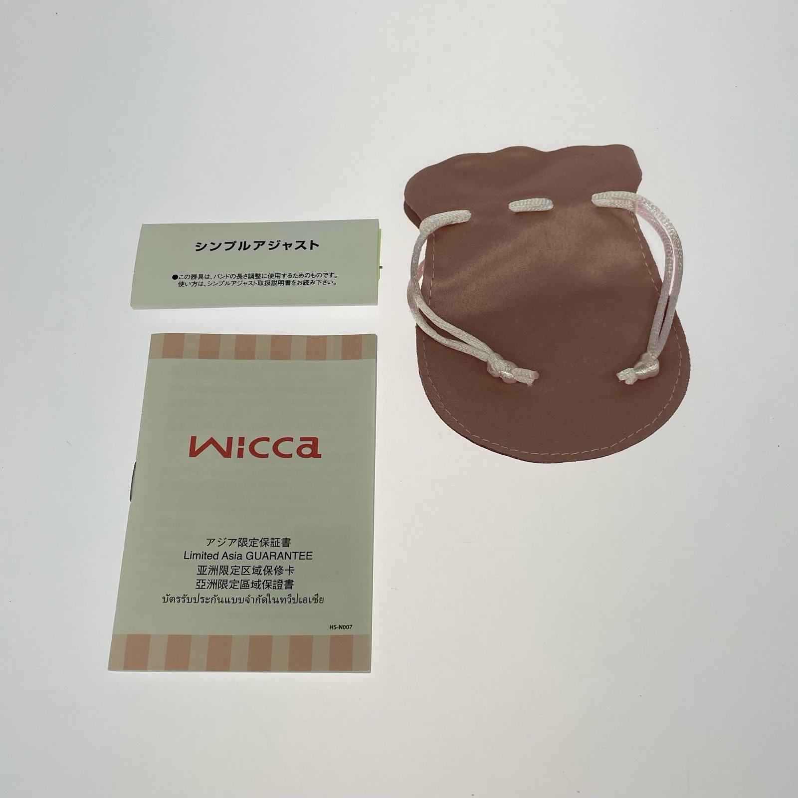 腕時計 Wicca ソーラーテック シルバー