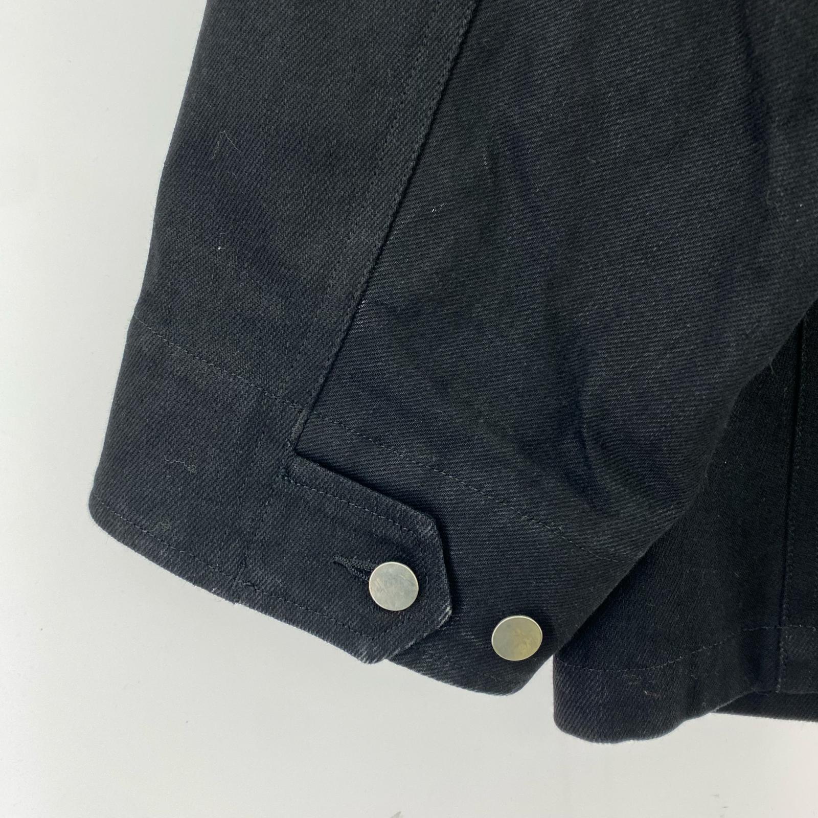 ジャケット ICE&TECHNO 25SS エポック付きデニムジャケット ブラック L ブラック