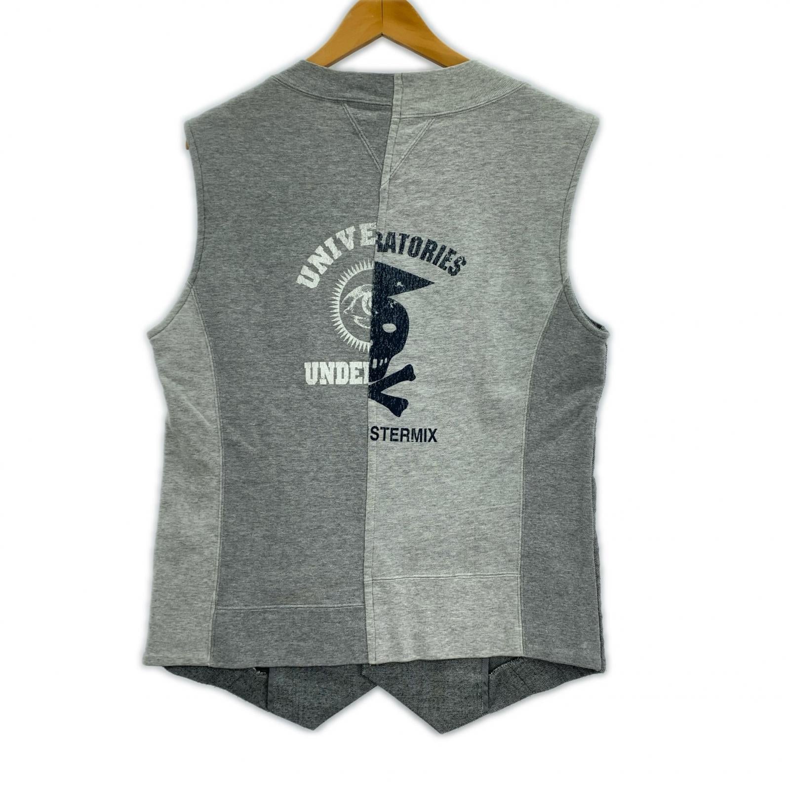 長袖シャツ 03AW PEPER DOLL期 ドッキング スウェット切替 (M) M グレー