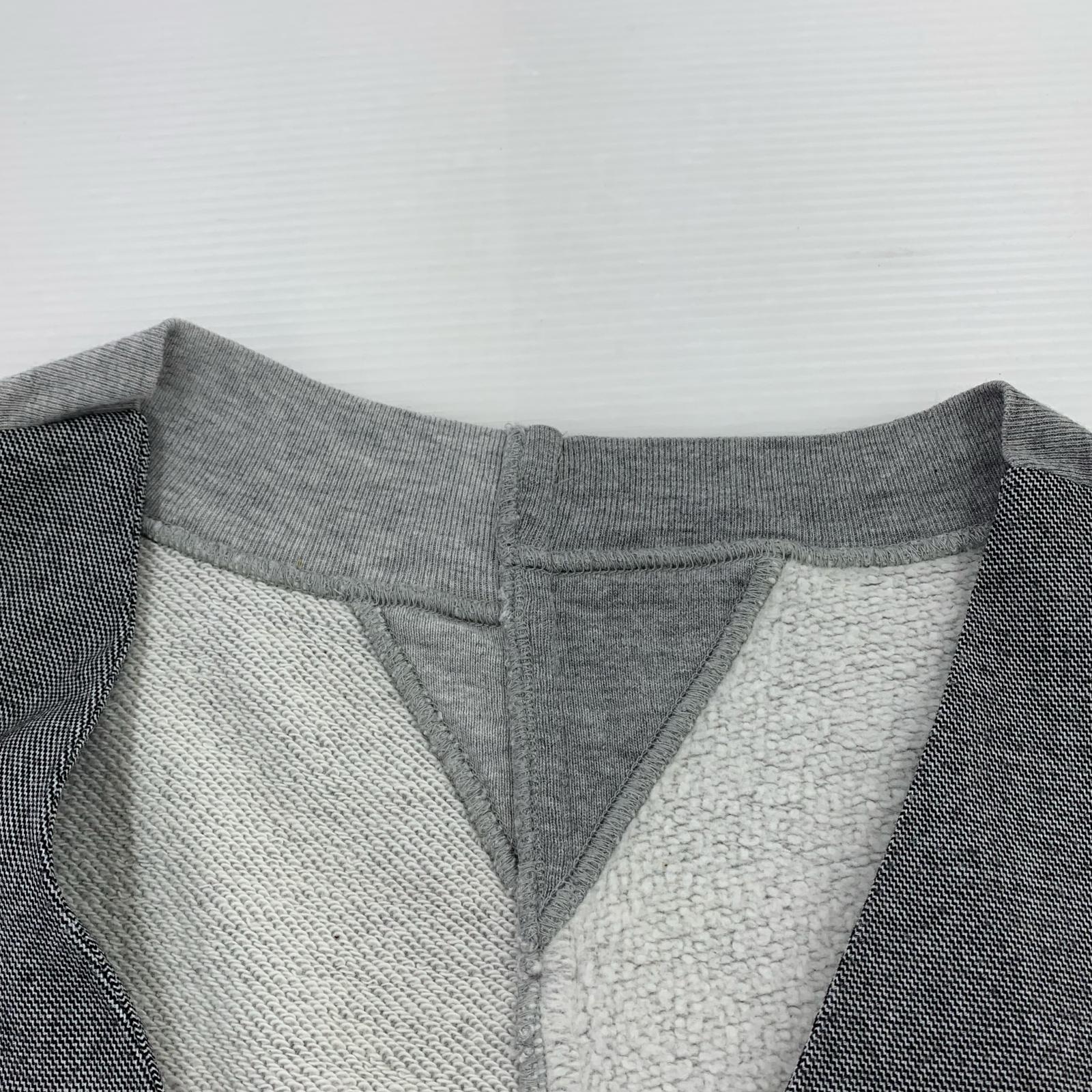 長袖シャツ 03AW PEPER DOLL期 ドッキング スウェット切替 (M) M グレー